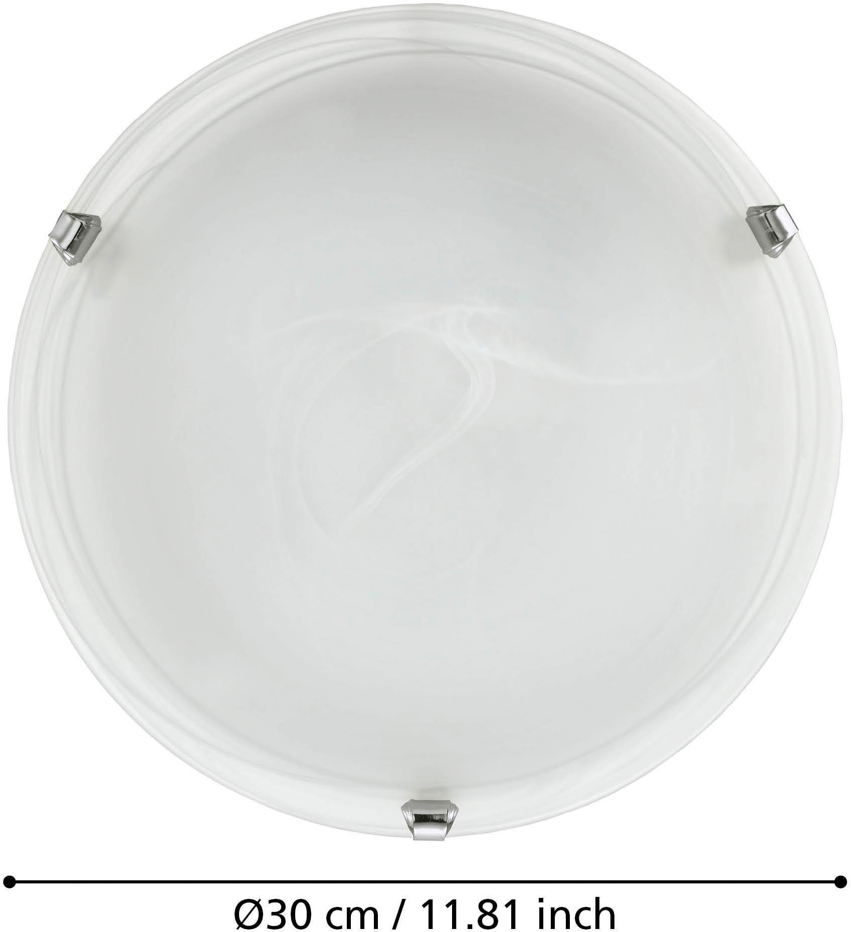 EGLO LED Deckenleuchte »SALOME Deckenlampe, Wohnzimmerlampe, Beleuchtung« E27 1 Stk. Deckenleuchte klassisch, aus Metall und Alabaster-Glas, E27, Ø 30 cm