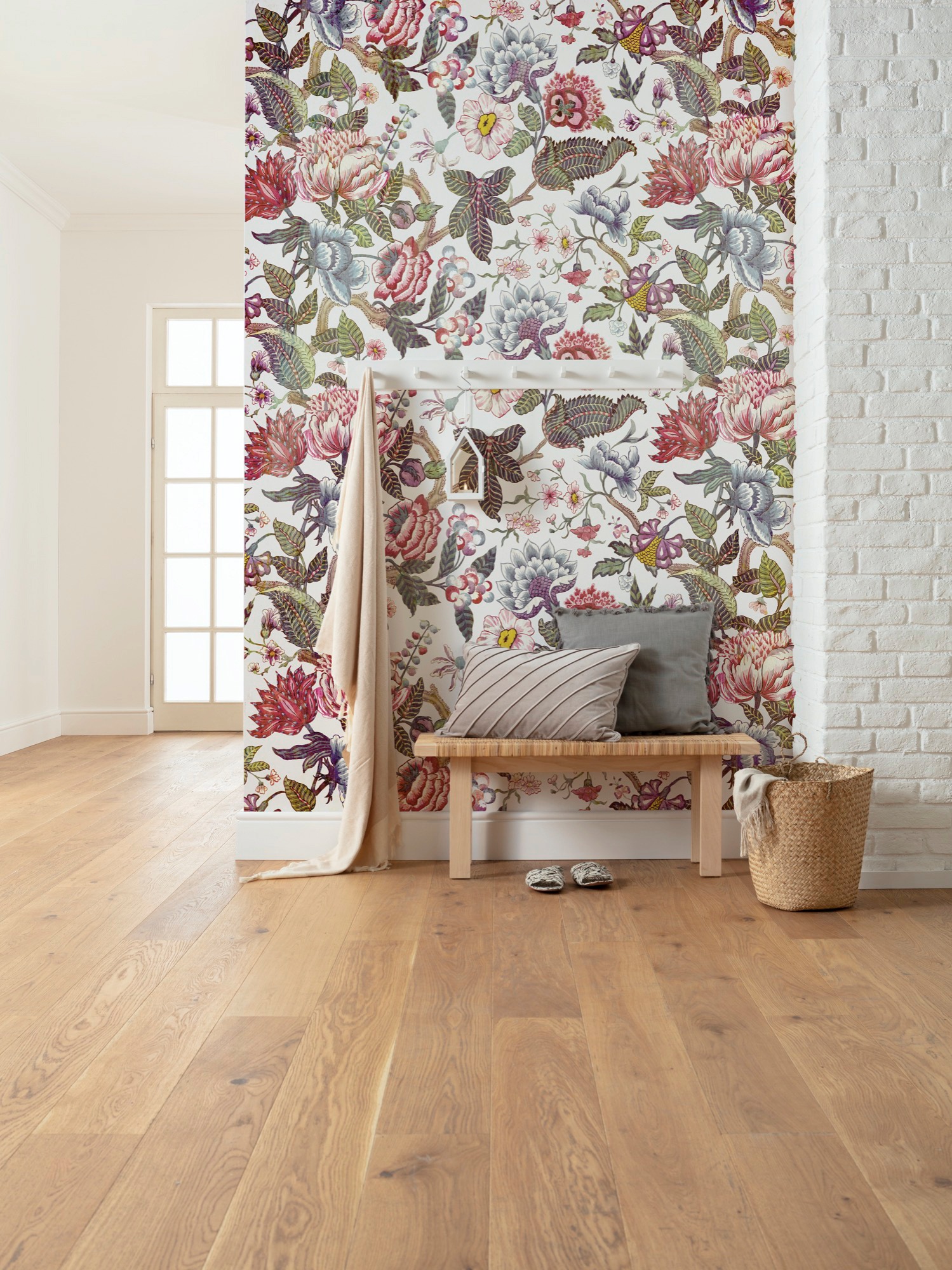 Komar Vliestapete »Digitaldruck Vlies - Fleurs de Rêve - Größe 200 x 280 cm«, bedruckt, Wohnzimmer, Schlafzimmer