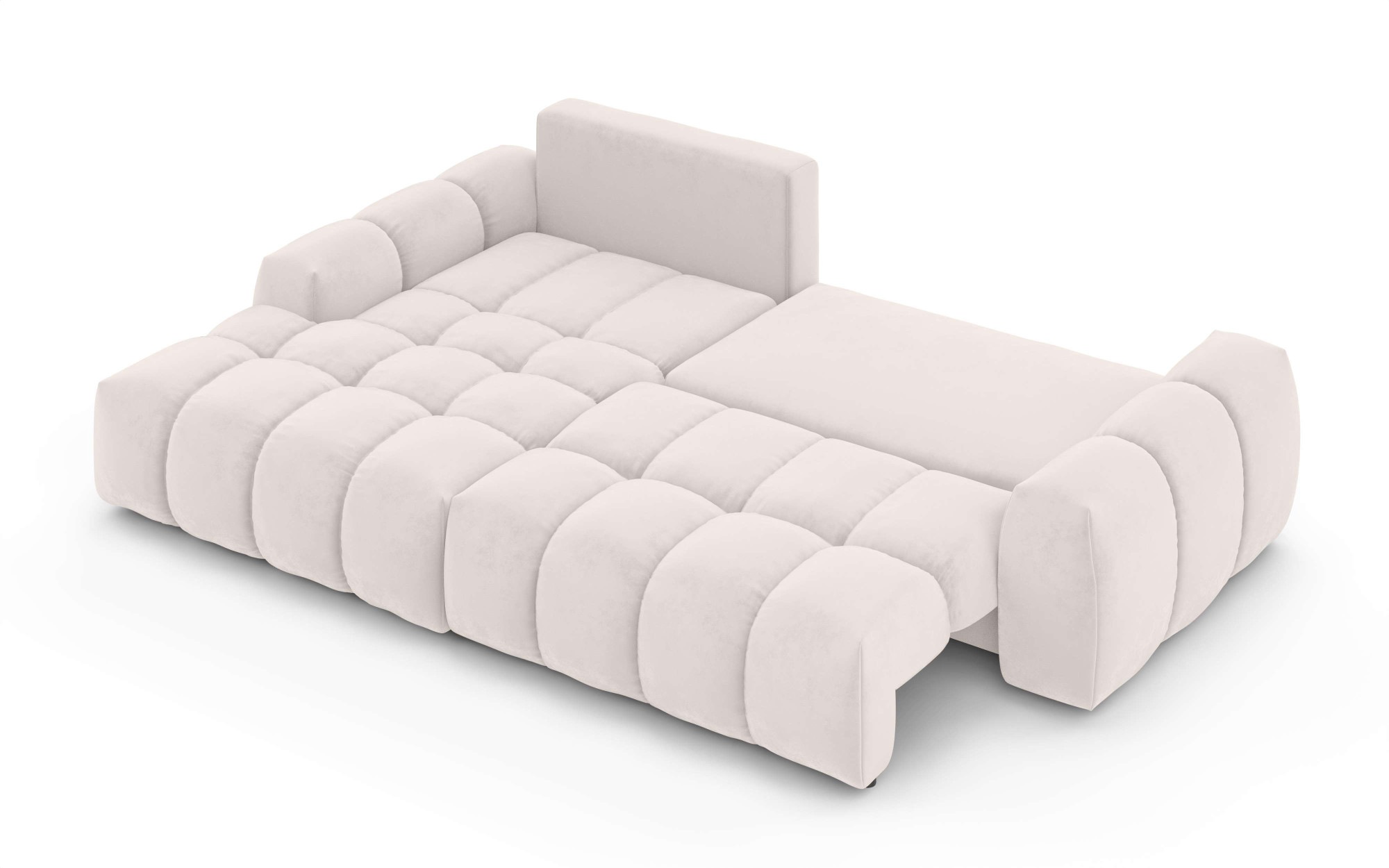 INOSIGN Ecksofa »AZITA klein optionale Schlafsofa mit Bettkasten, B/T/H: 270/166,5/84cm«, L-Form mit Wellenunterfederung, Bubble-Optik