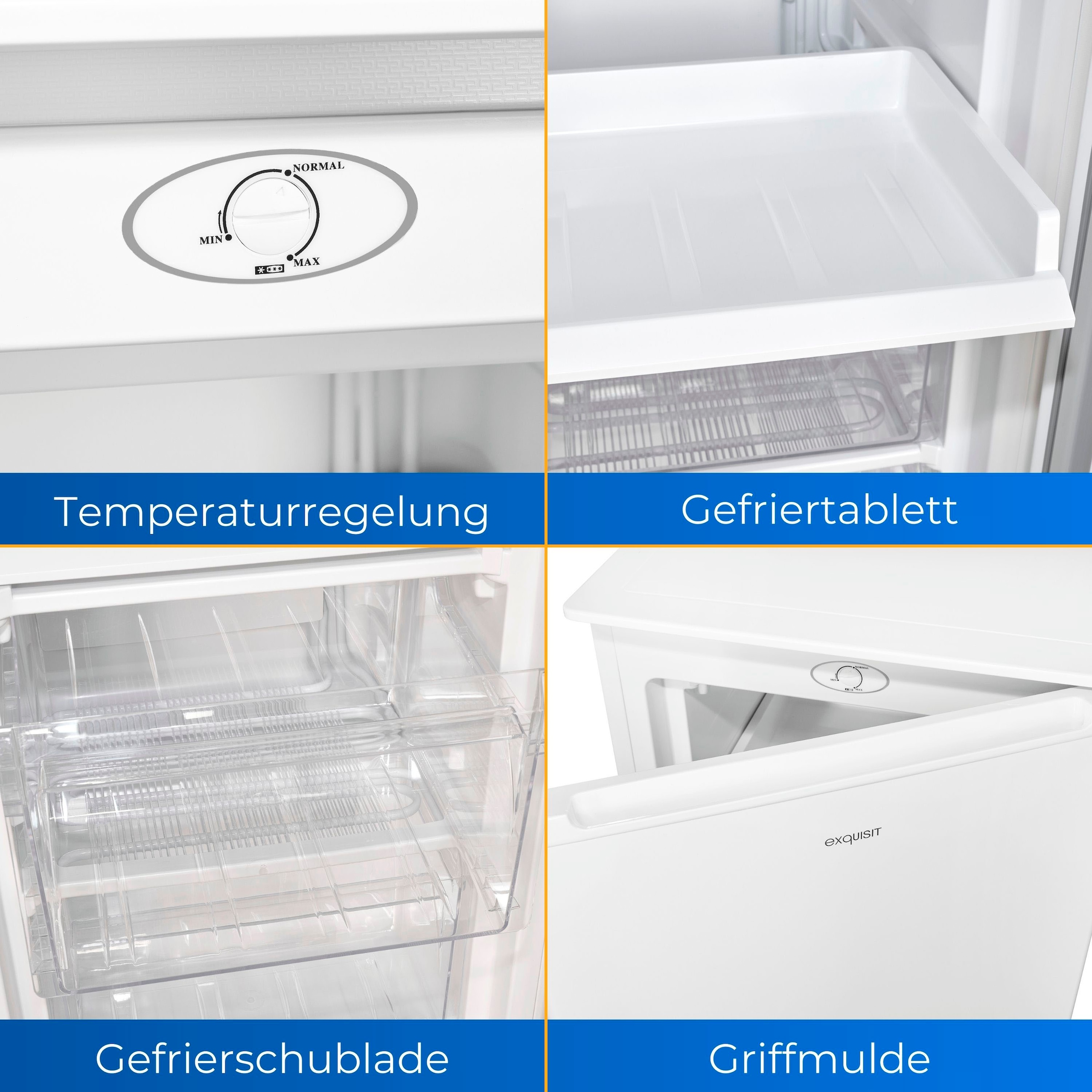 exquisit Gefrierschrank »GS111-041E«, 85,5 cm hoch, 48 cm breit