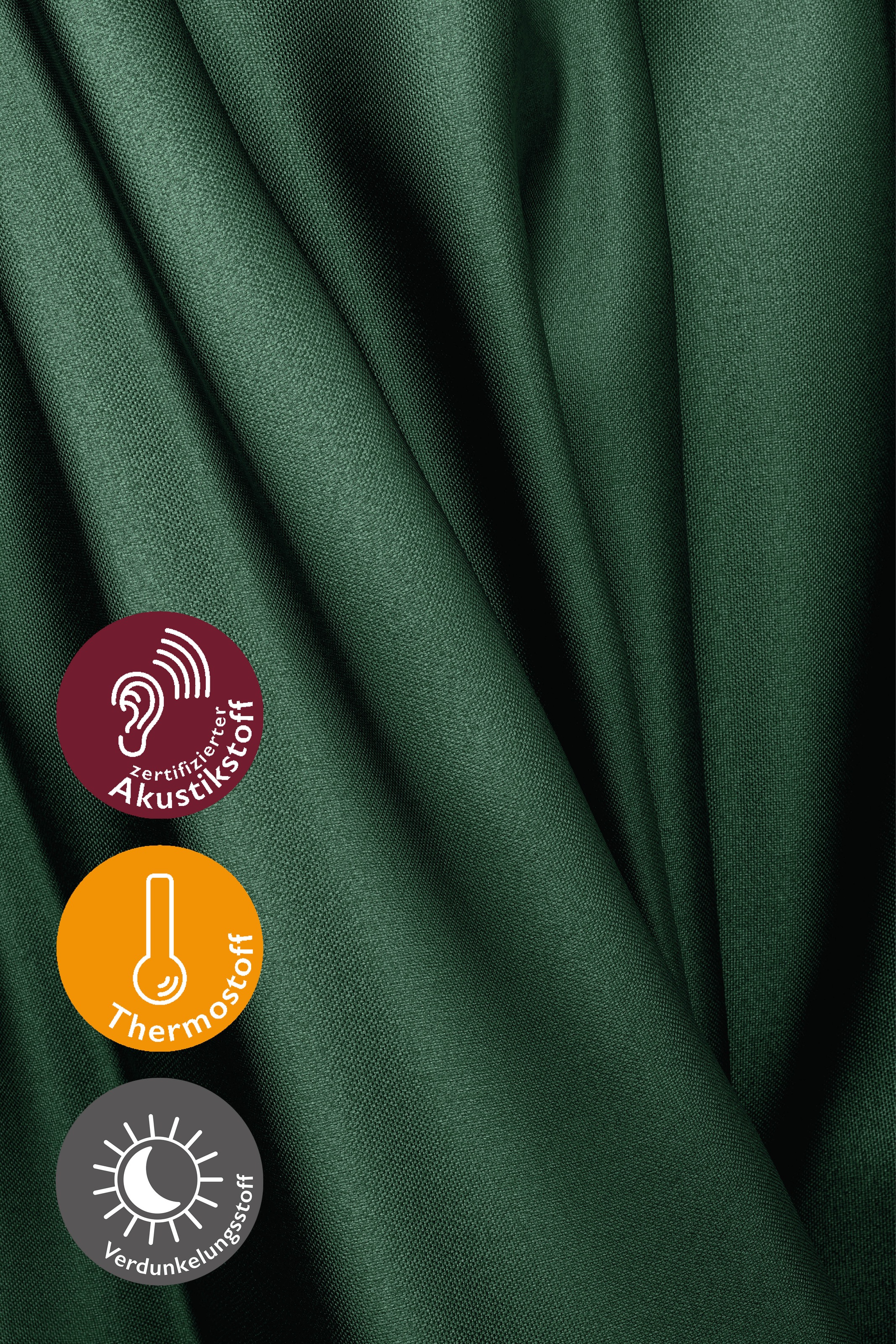 HOMING Verdunkelungsvorhang »Galdin« verdeckte Schlaufen 1 Stk. tlg. Fertigschal