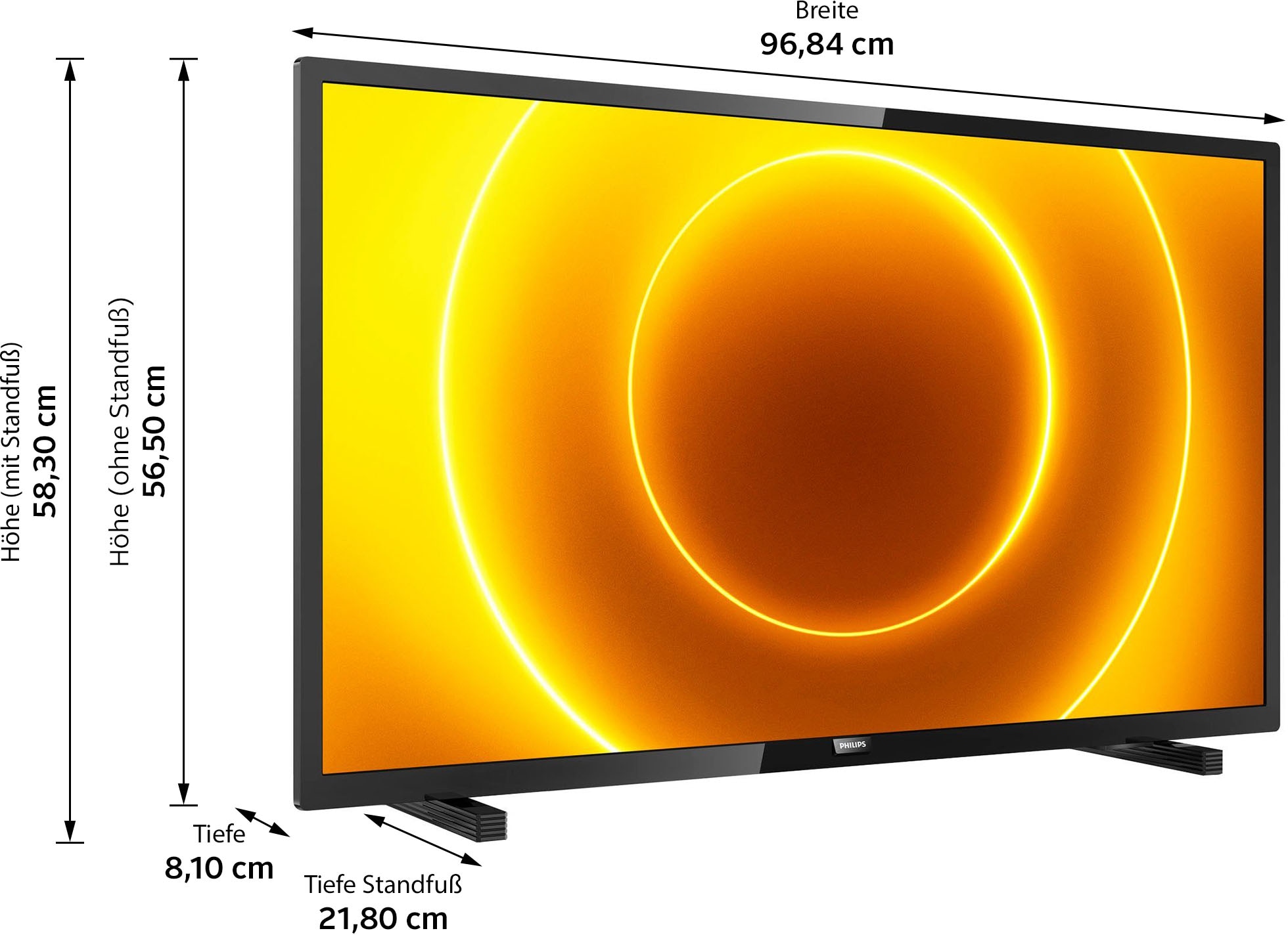 LED-Fernseher HD »43PFS5505/12«, Full Zoll, XXL | UNIVERSAL ➥ 3 Philips 108 Jahre cm/43 Garantie