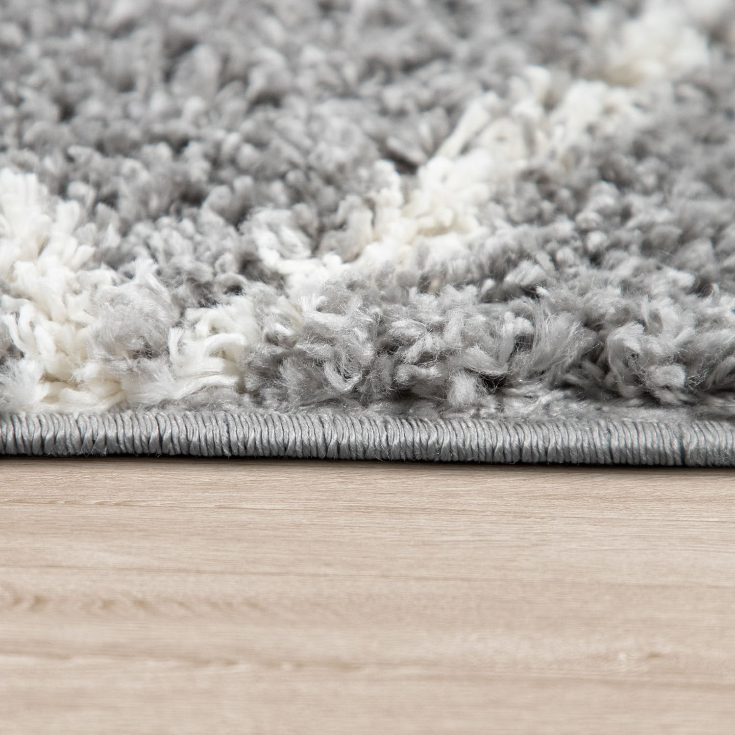 Paco Home Hochflor-Teppich »Kalmar 442«, rund, 40 mm Höhe, Scandi Design, Rauten Muster, weich & kuschelig
