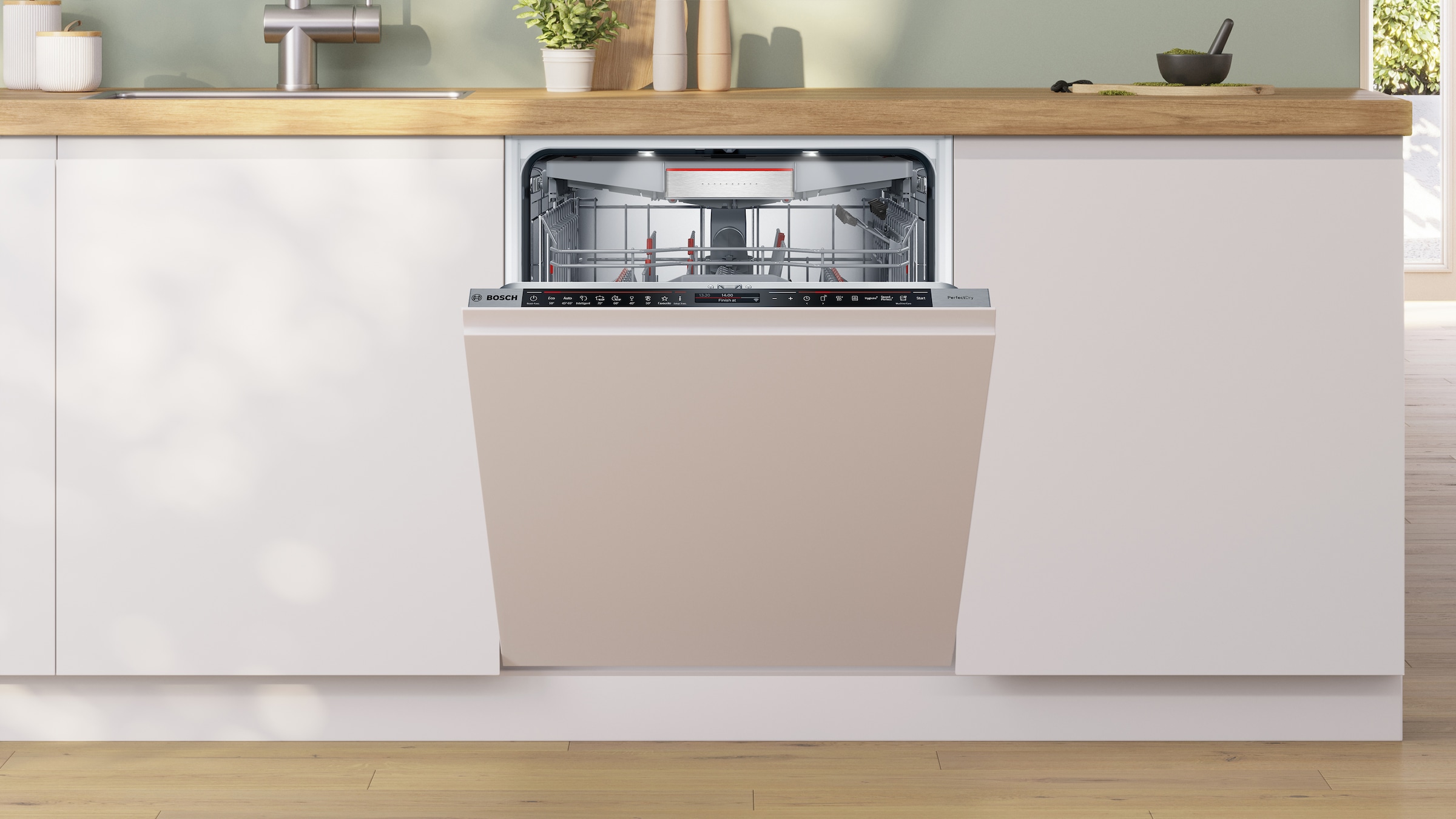 BOSCH vollintegrierbarer Geschirrspüler XXL, Serie 8 »SBD8TCX04E«, 14 Maßgedecke