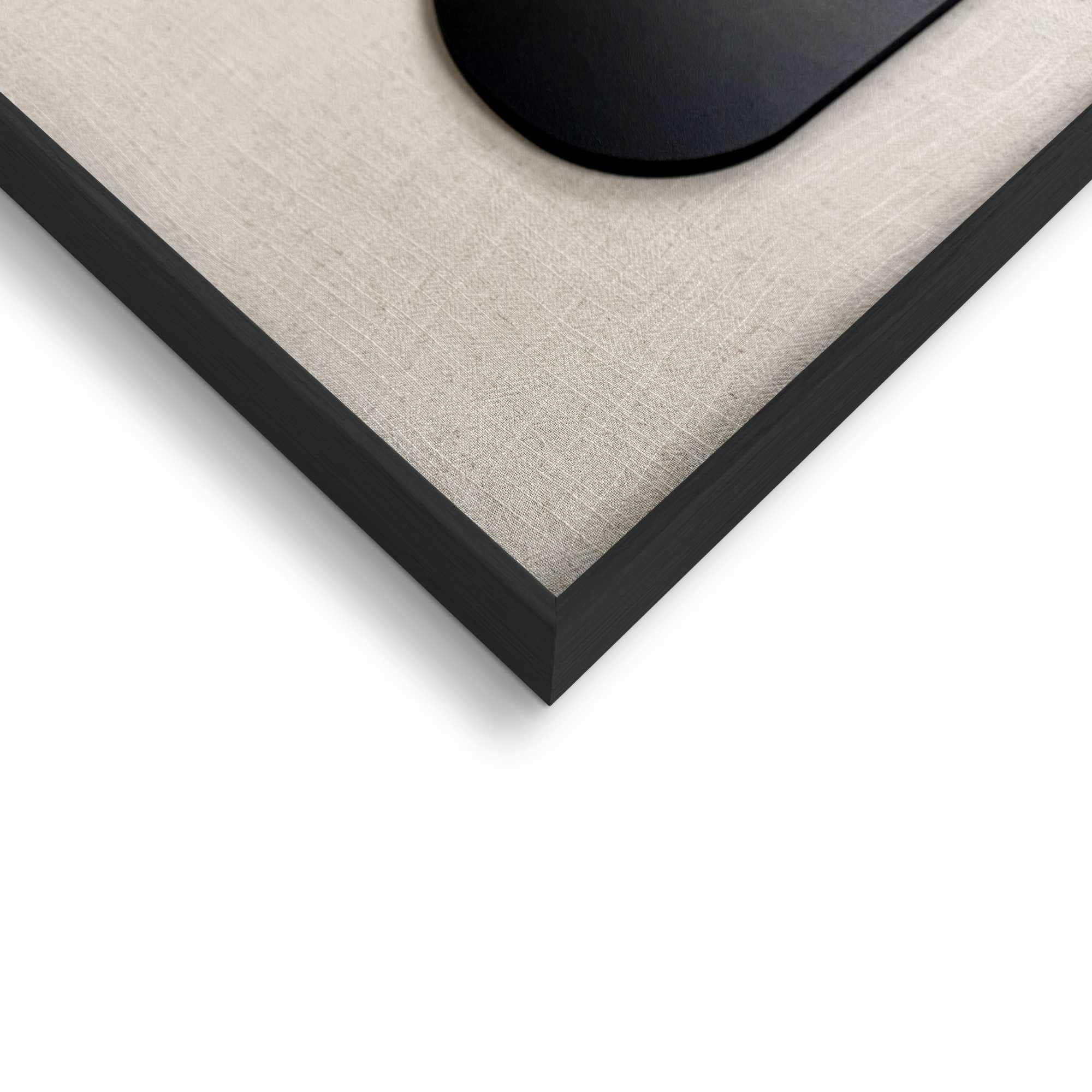 Reinders! Wandbild »Organic Blocks schwarz« Wohnzimmer - Schwarz-Weiß - MDF - Abstrakt - 50x70 cm