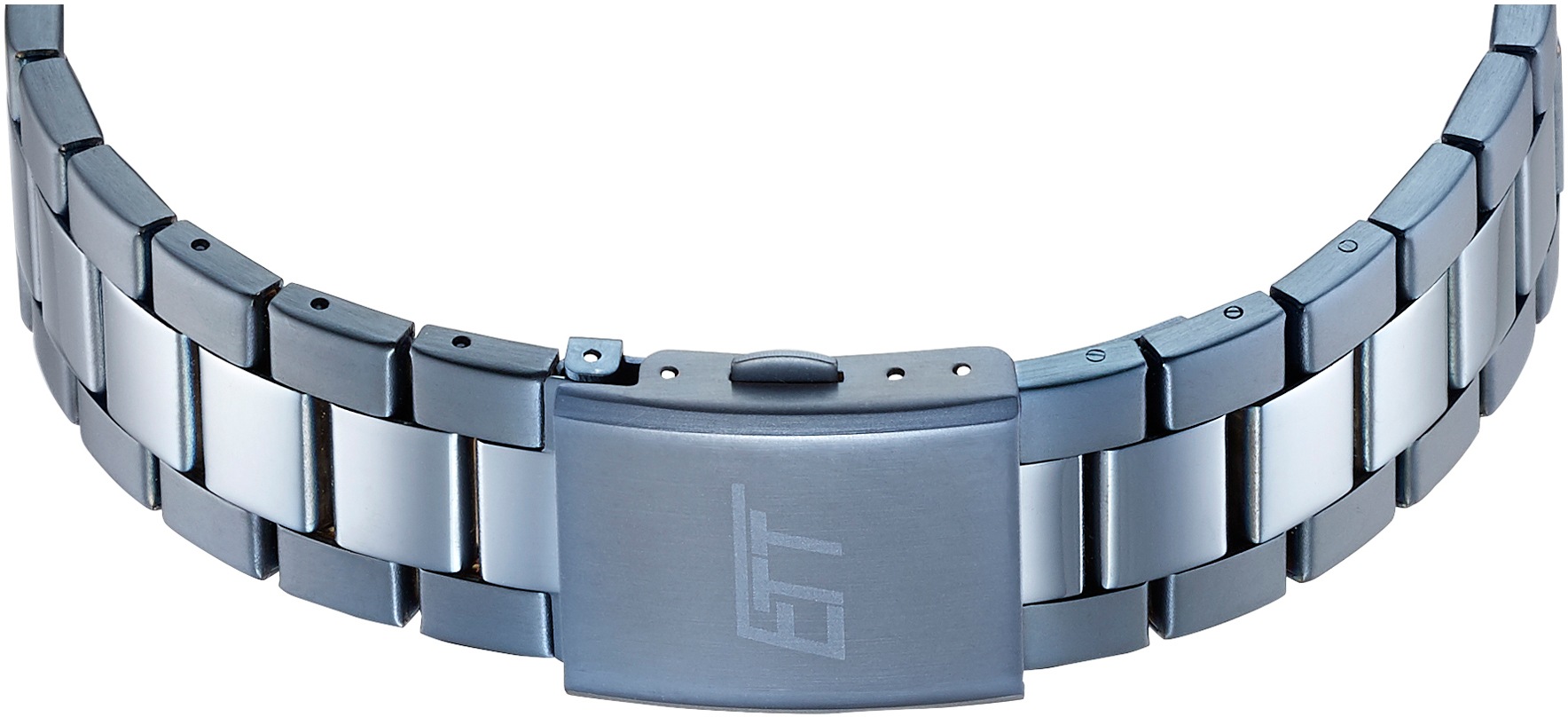 ETT Funkchronograph »Hunter« Armbanduhr, Herrenuhr, Solar, Stoppfunktion, Edelstahlarmband