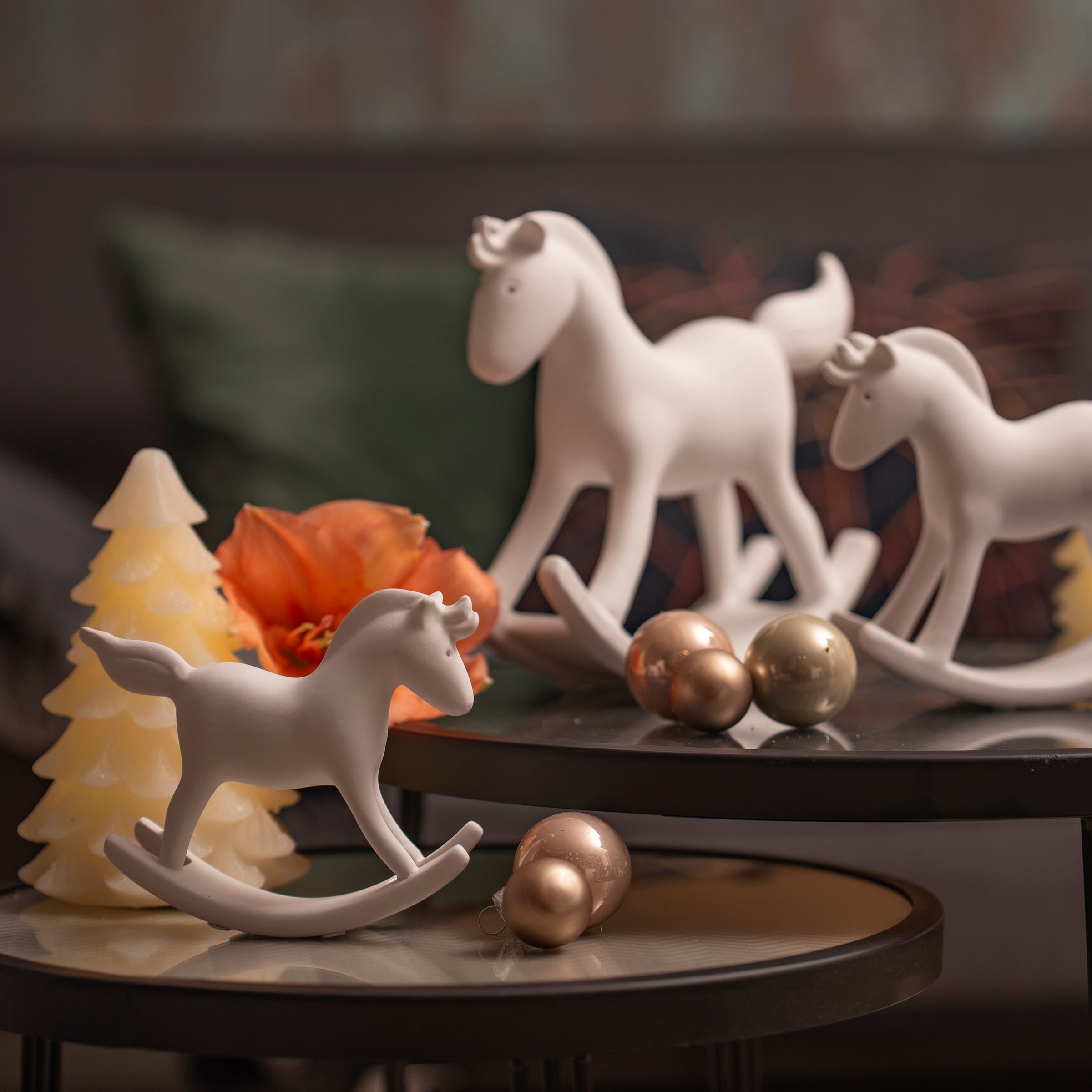 bequem Snowflake, 12 »Schaukelpferd cm Höhe aus Keramik, VALENTINO ca. Weihnachtsdeko«, kaufen Weihnachtsfigur Wohnideen