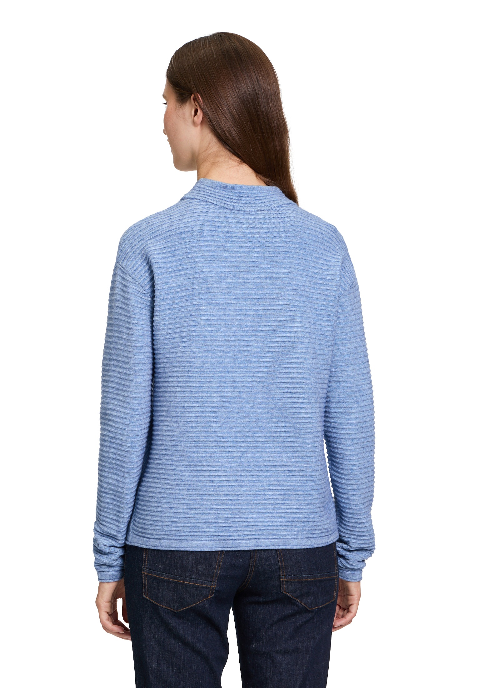 Betty Barclay Rundhalspullover »Basic-Strickpullover mit Rippenstruktur«