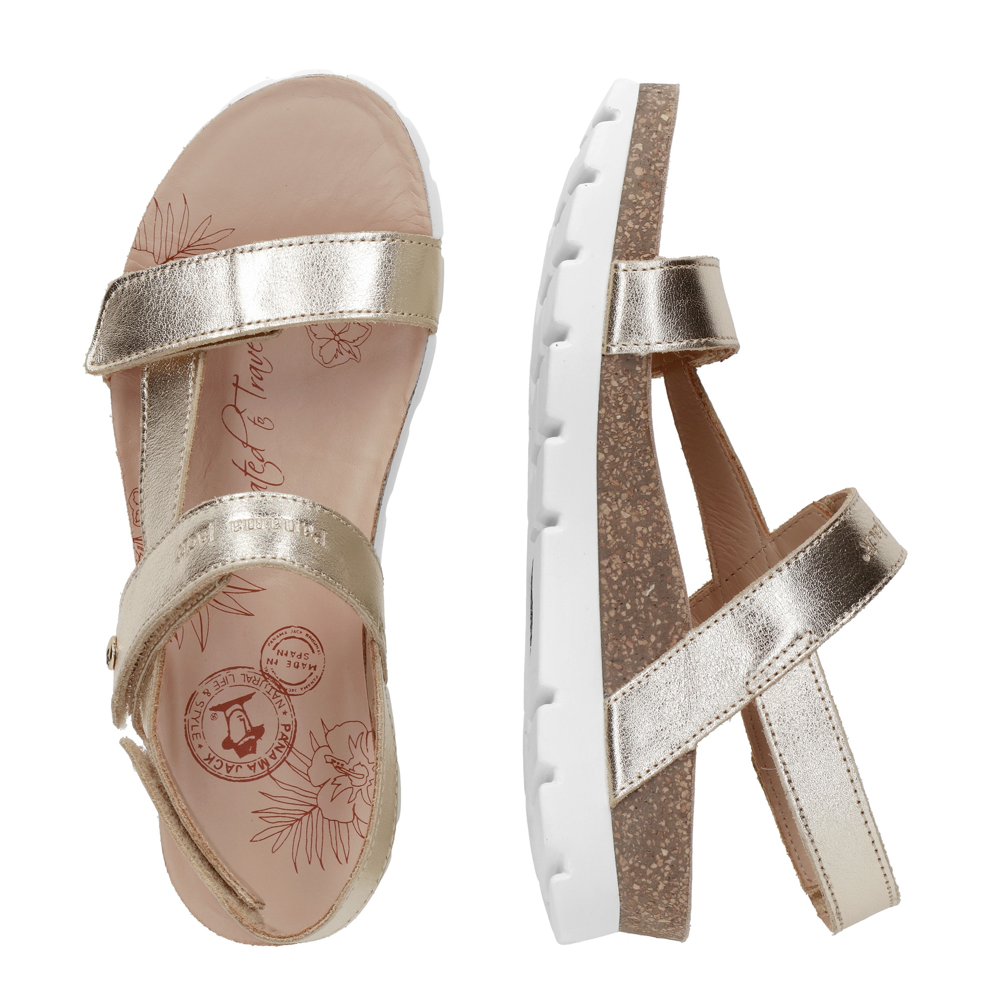 Panama Jack Sandale »Selma«, Sommerschuh, Sandalette, Klettschuh mit komfortablem Tieffußbett