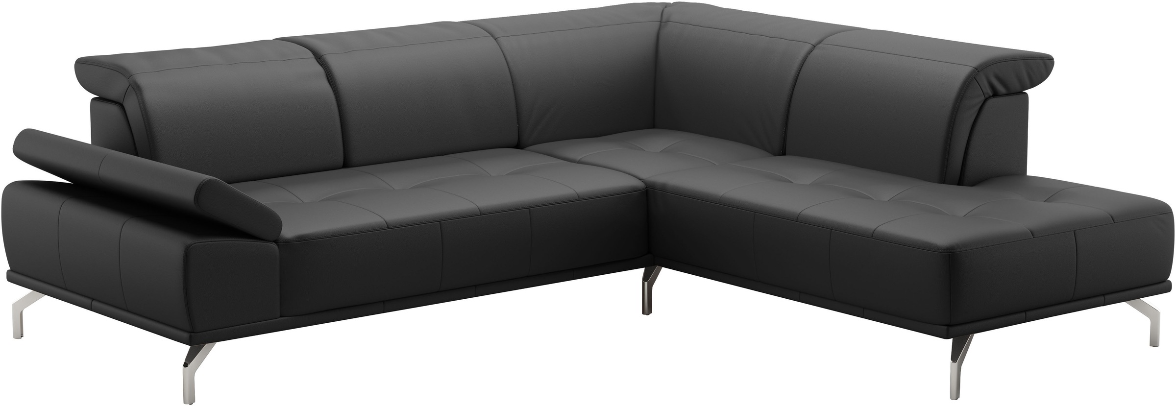 Places of Style Ecksofa »Caluna«, Inkl.Sitztiefenverstellung, wahlweise mit Kopf- und Armteilverstellung
