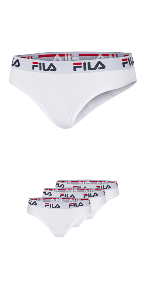 Fila Brasilslip »WOMAN BRAZILIAN SLIP«, (3er Pack), mit elastischem Logobund