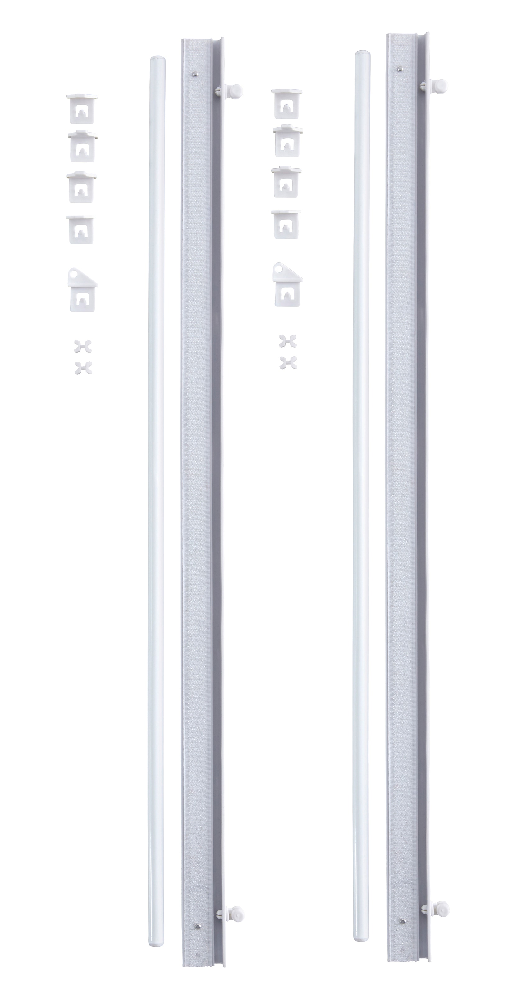 OTTO home Schiebegardine »Xanten« Klettband 2 Stk. tlg. 2-er Set, mit Befestigungszubehör, Breite 57 cm, Raumteiler, modern