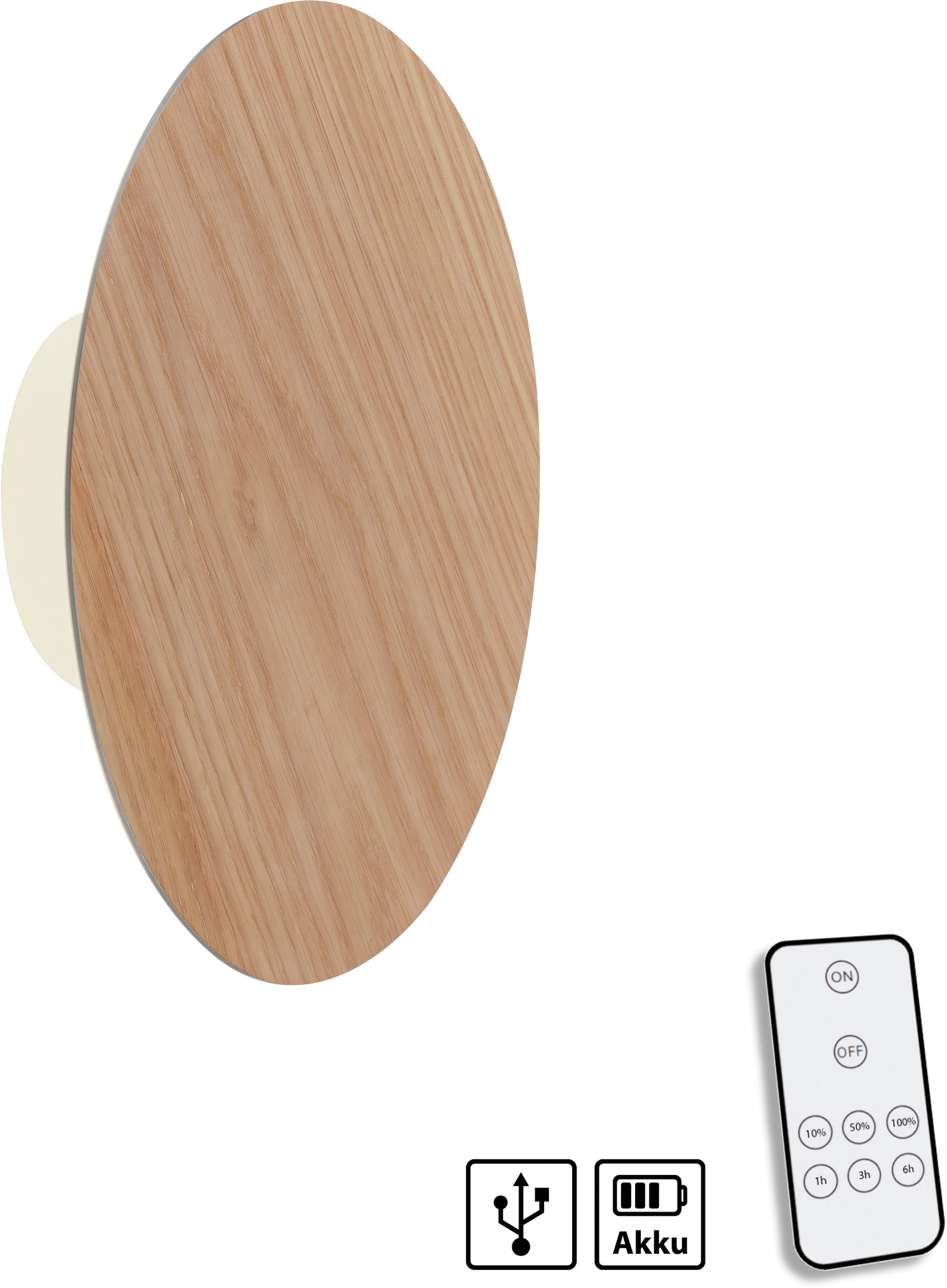 Paul Neuhaus Wandleuchte »AKKU PUNTU«, 1 flammig, Leuchtmittel LED-Board | LED fest integriert