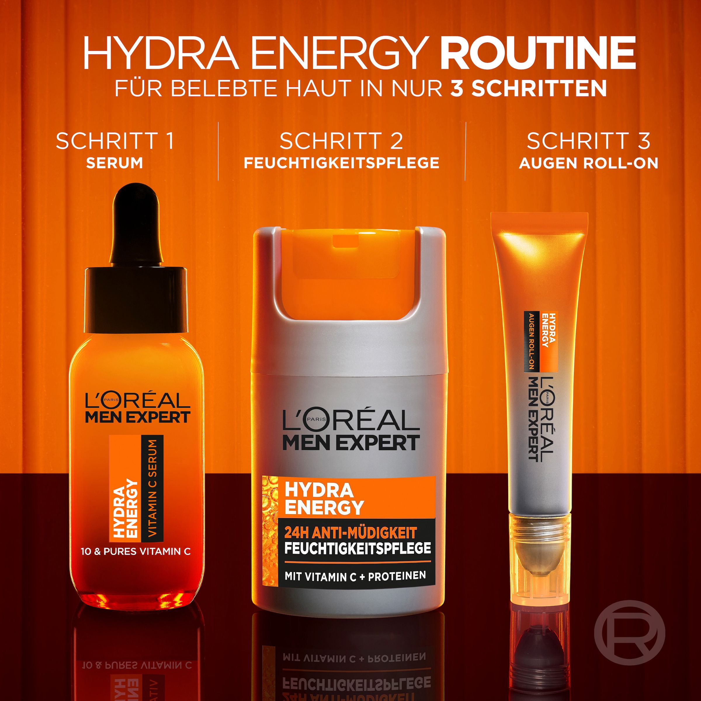 L'ORÉAL PARIS MEN EXPERT Gesichtspflege-Set »HYDRA ENERGY GESCHENKSET« mit Vitamin C