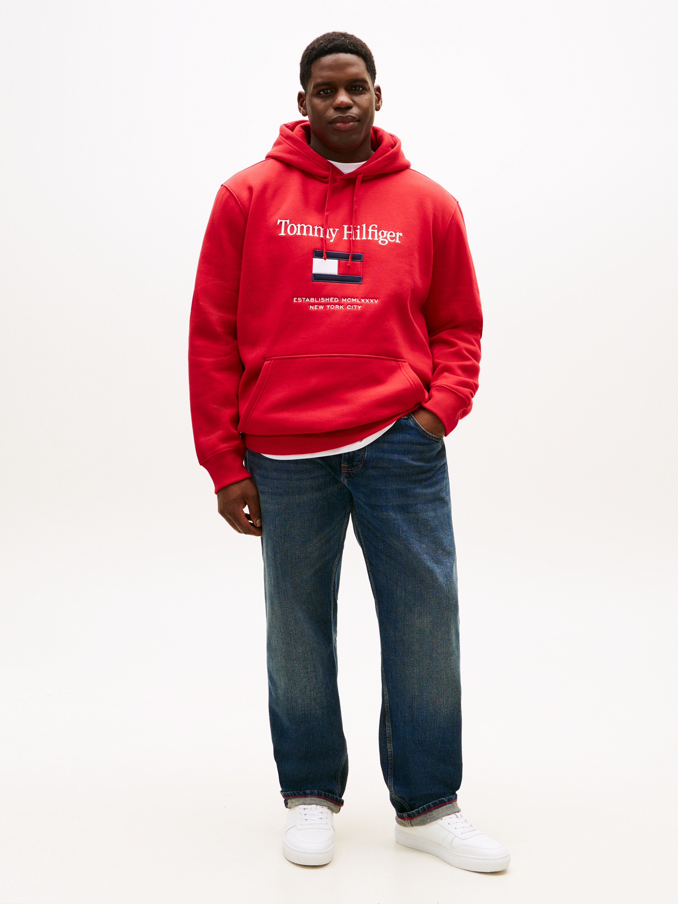 Tommy Hilfiger Big & Tall Hoodie »BT-TOMMY EMBRO FLAG«, Große Größen
