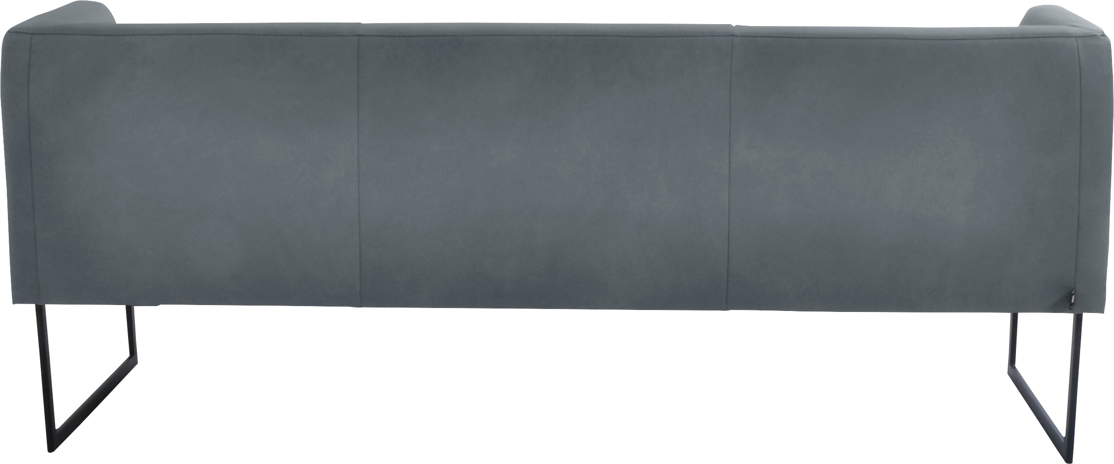 K+W Komfort & Wohnen Polsterbank »Cube«, Hammerkissenoptik, 2 Breiten, Metallkufe schwarz