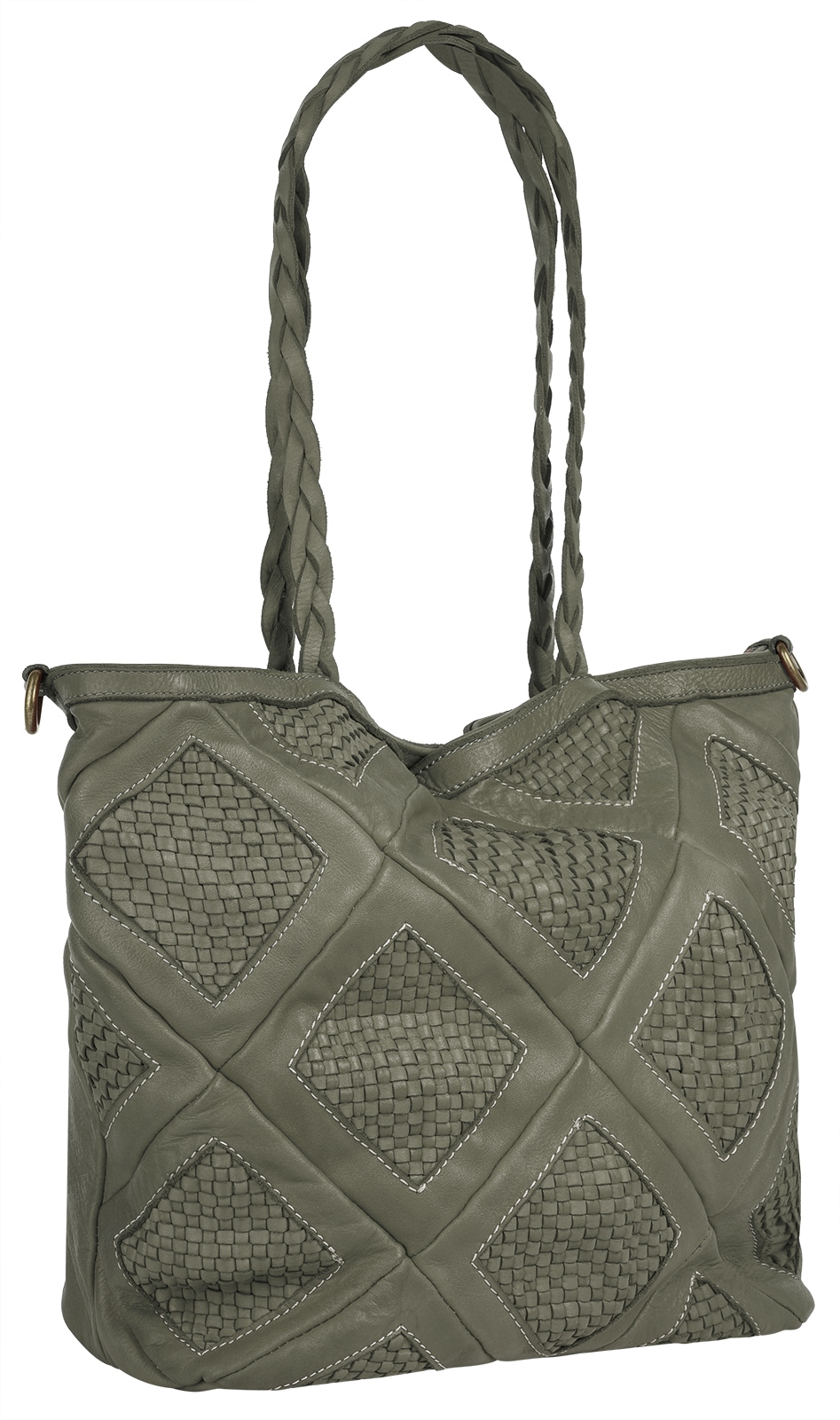 Samantha Look Shopper echt Leder, Made in Italy