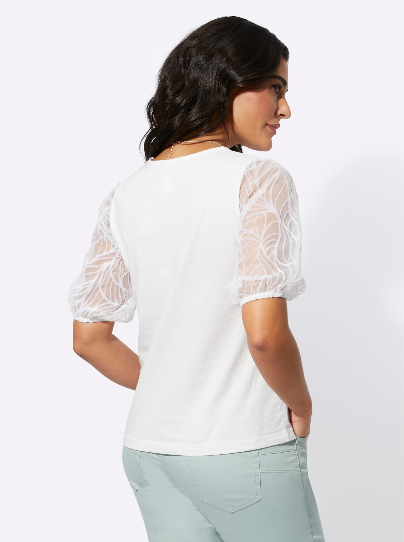creation L Kurzarmshirt »Modal-Mix-Shirt«, (1 tlg.)