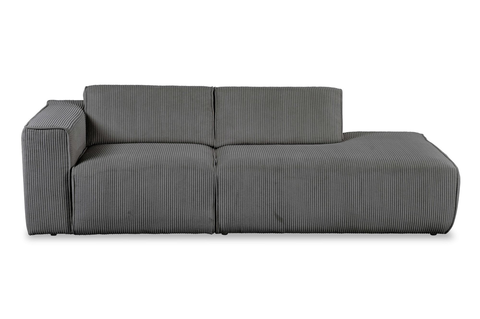 andas 2-Sitzer »Noord mit Kedernaht, Breite 227 cm«, Cord, Struktur, Webstoff, mit Wellenunterfederung, Massivholzrahmen