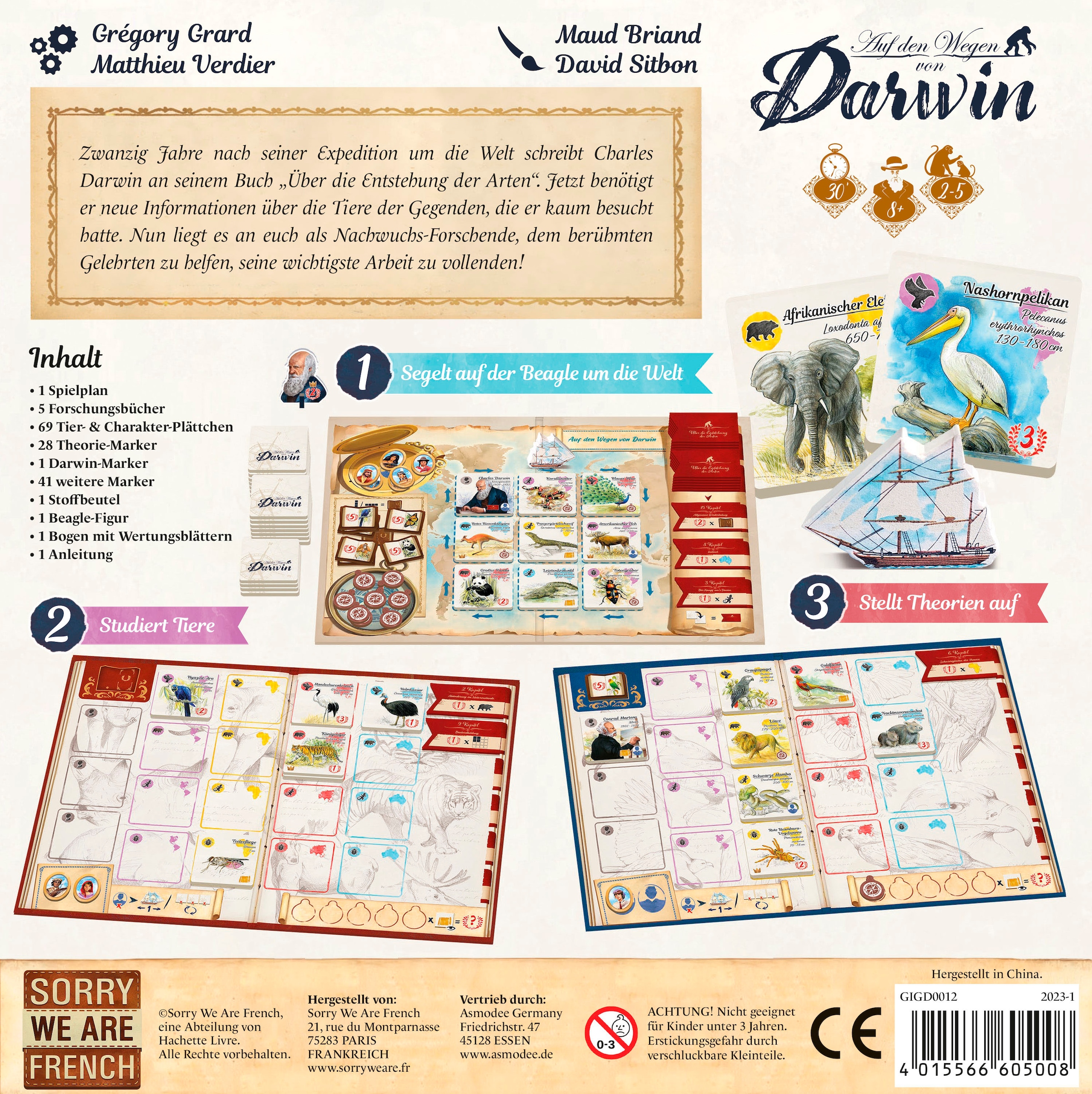 Asmodee Spiel »Auf den Wegen von Darwin«