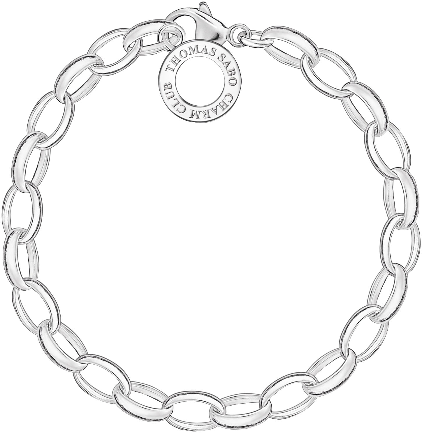 THOMAS SABO Silver 19.5cm Oval Belcher X0032-001-12-M