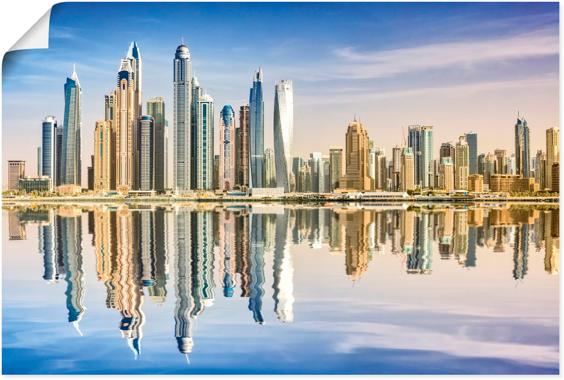 Artland Wandbild »Dubai Wandaufkleber von Alubild, Leinwandbild, Rechnung versch. marina«, Asien, oder als in Größen (1 St.), Bilder kaufen Poster auf