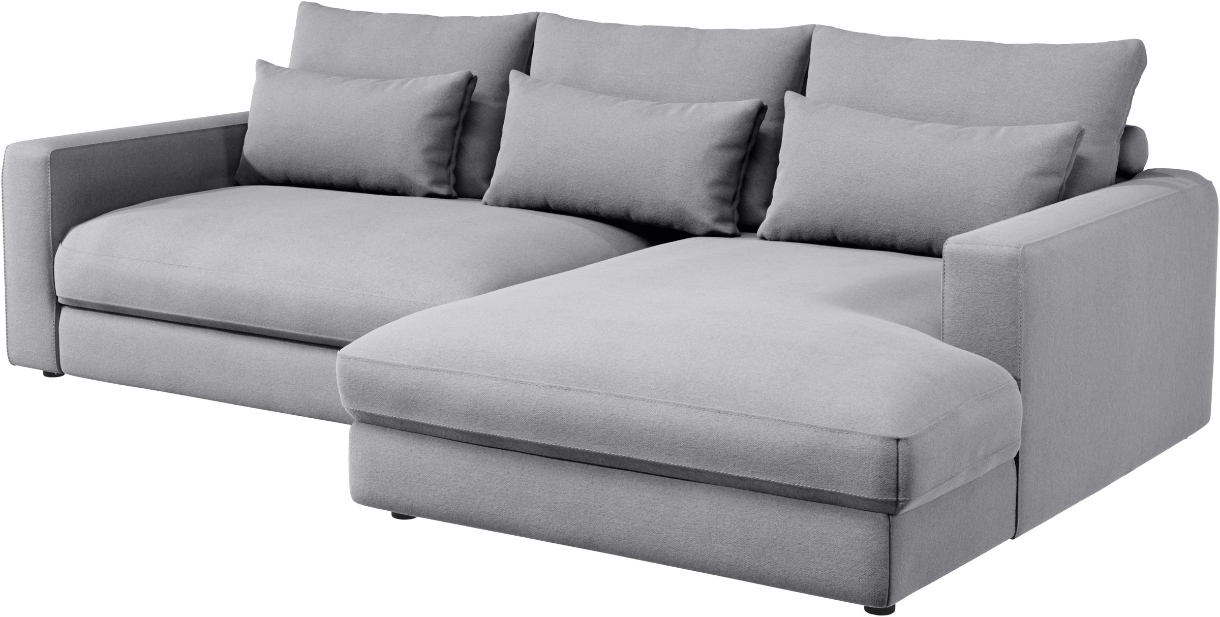 Home affaire Ecksofa »Darwin, viele Kissen, extra tiefe Sitzfläche, 271/89/171 (B(H/T)«, gemütlich und weich, L-Form, mit extra softem Sitzkomfort, Cord
