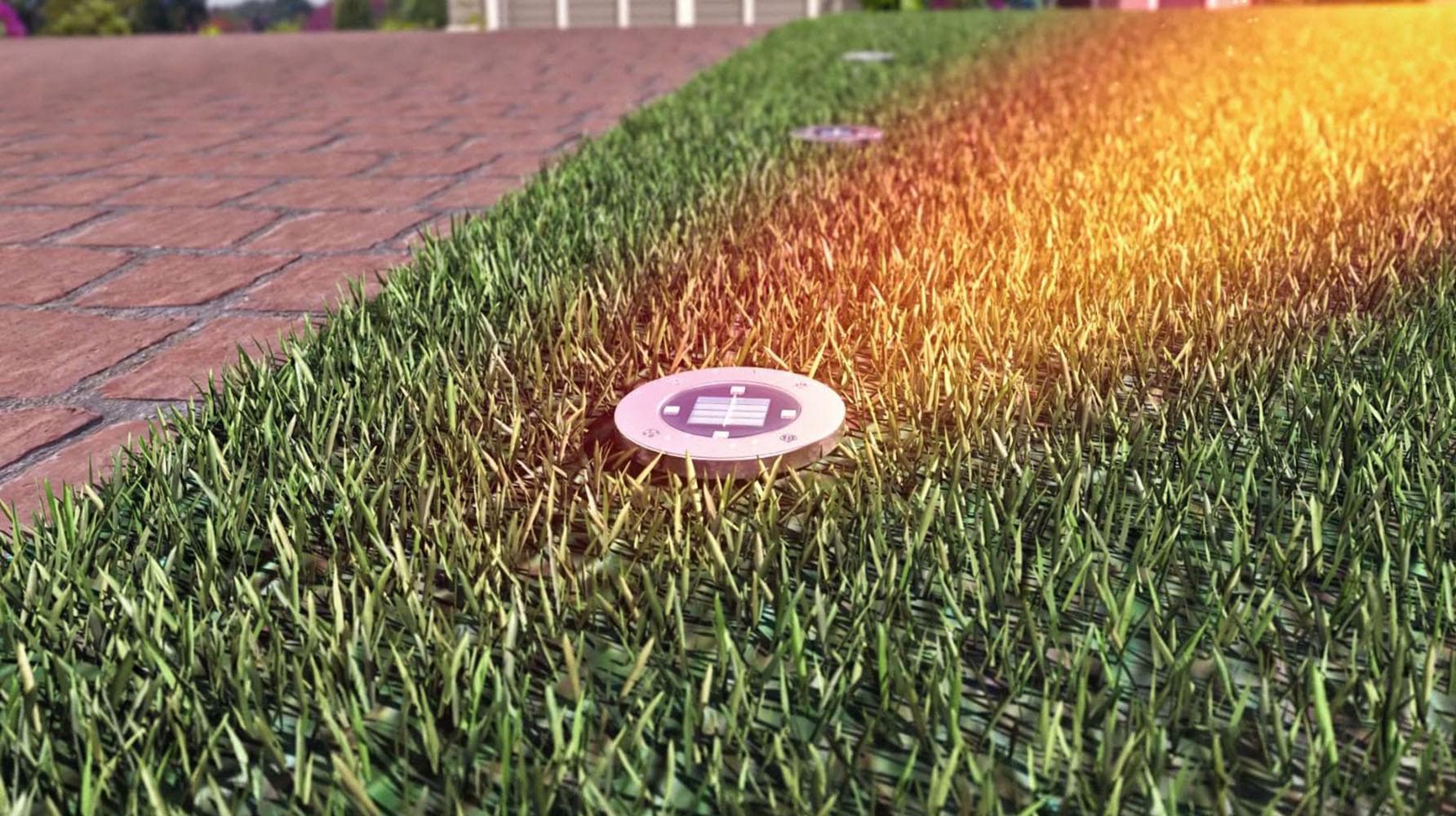 MediaShop LED Gartenleuchte »DISK LIGHTS«, Leuchtmittel LED-Board | LED fest integriert, Set mit 8 Stück