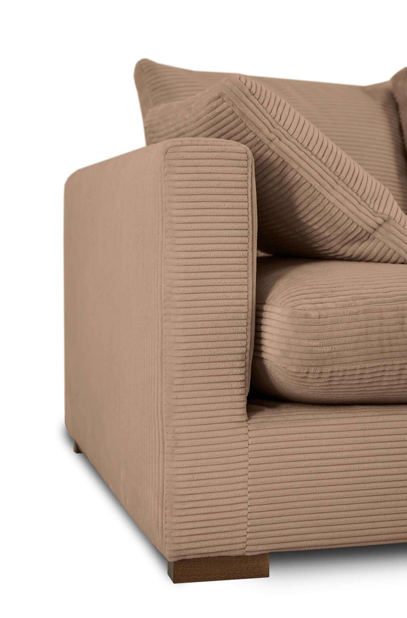 Home affaire Ecksofa »Coray«, Breite 266 cm, extra weich und kuschelig, mit Federn und Daunen