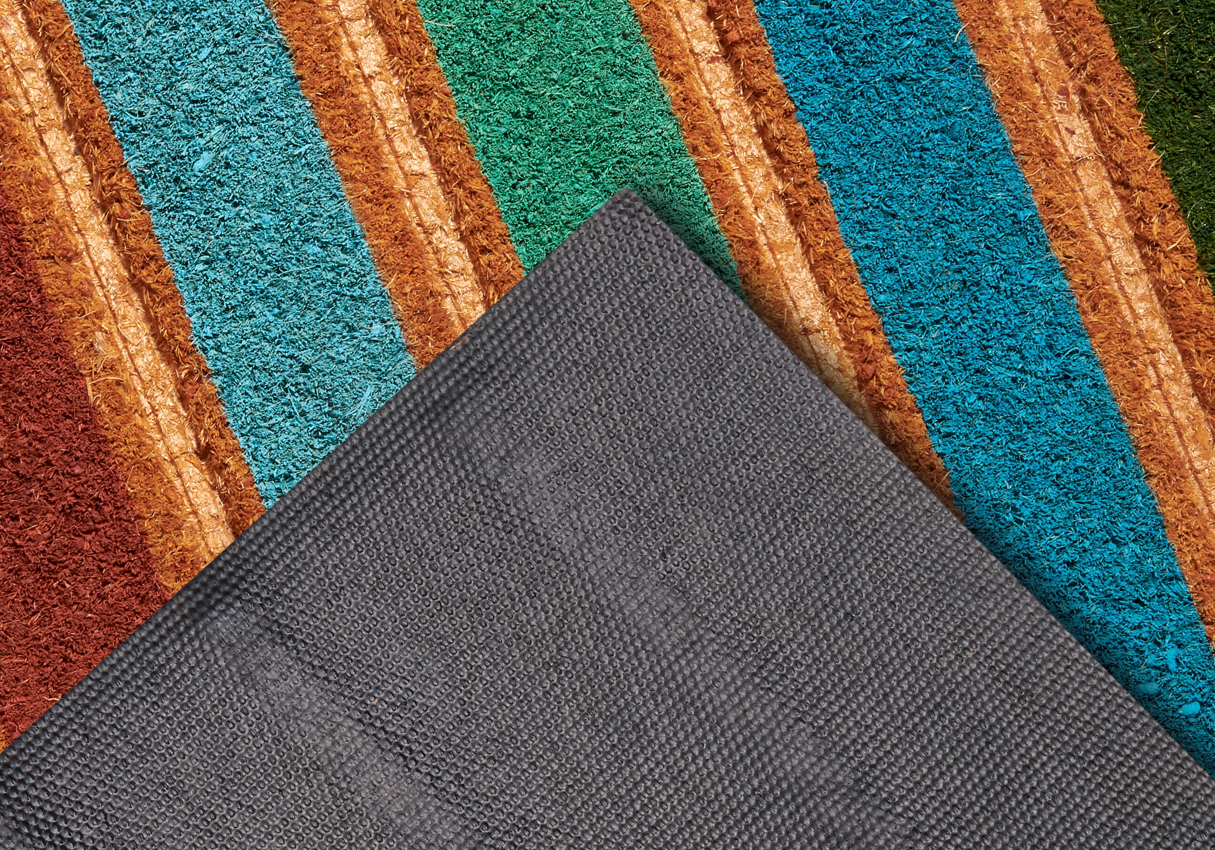 HANSE Home Fußmatte »Mix Mats Kokos Colorful Stripes«, rechteckig, Kokos,  Schmutzfangmatte, Outdoor, Rutschfest, Innen, Kokosmatte, Bunt | Universal. at