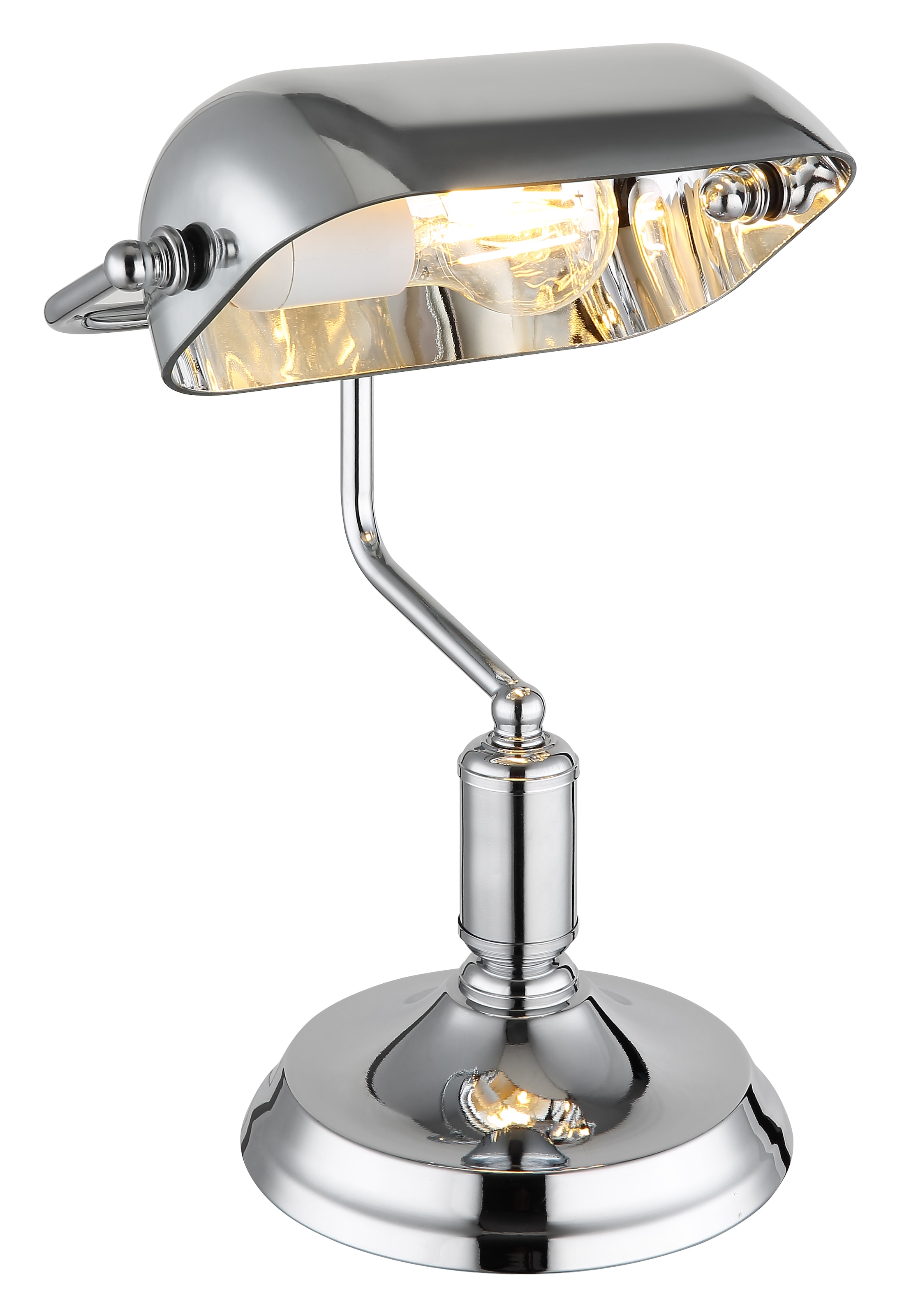 OTTO home Tischleuchte »Ellvi« E27 1 Stk. Wippschalter am Kabel, Bankerlampe,  Vintage
