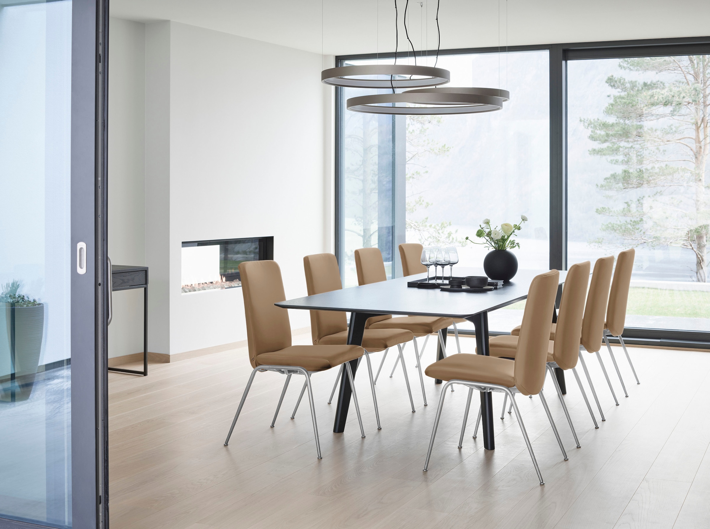 Stressless® Polsterstuhl »Laurel« () Low Back, Größe L, mit Beinen aus Stahl in Chrom glänzend