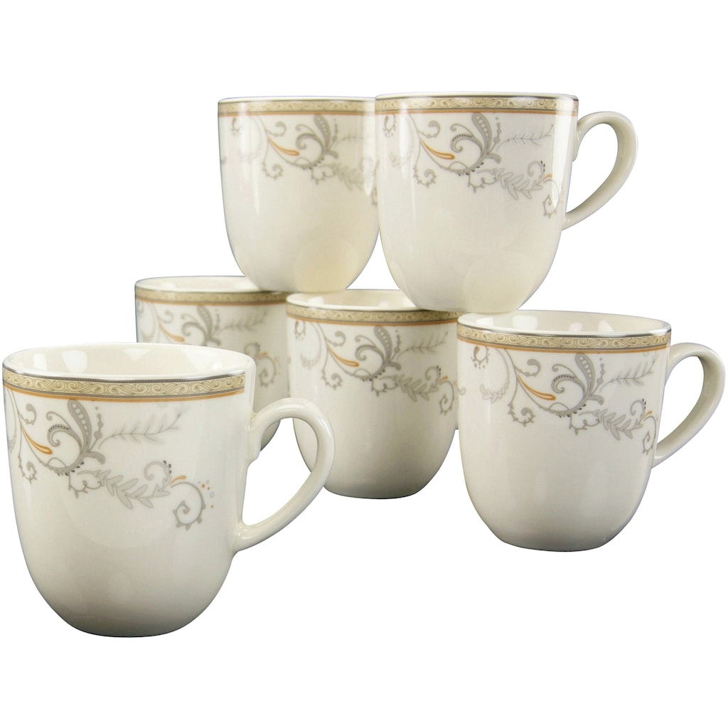 CreaTable Tasse »Kaffeebecher Villa Medici«, (Set, 6 tlg.)