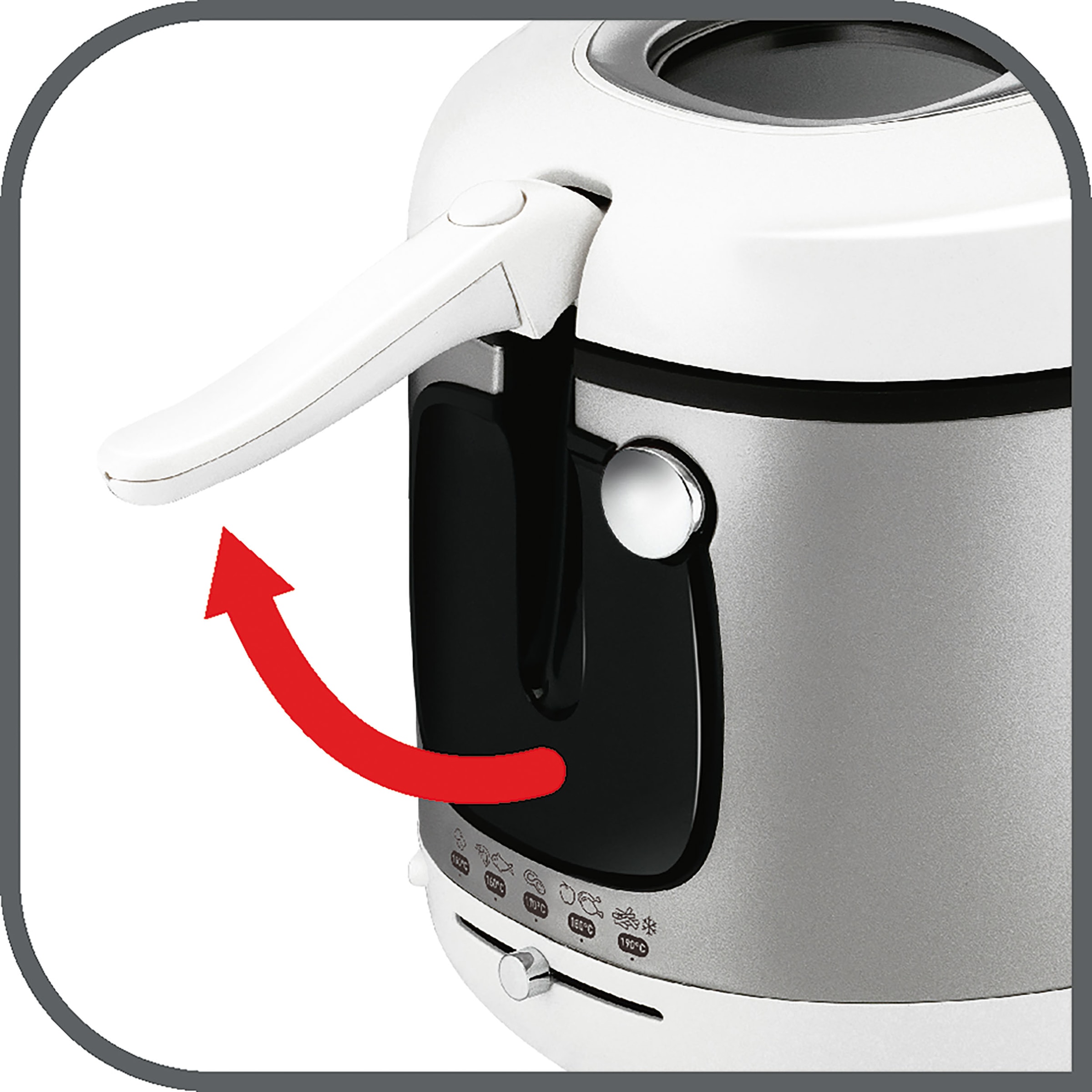 Tefal Fritteuse »Mega XXL«, 2100 W, Fassungsvermögen 3,3 l, herausnehmbarer Behälter, Anti-Geruch-Filter, Sichtfenster, FR4800