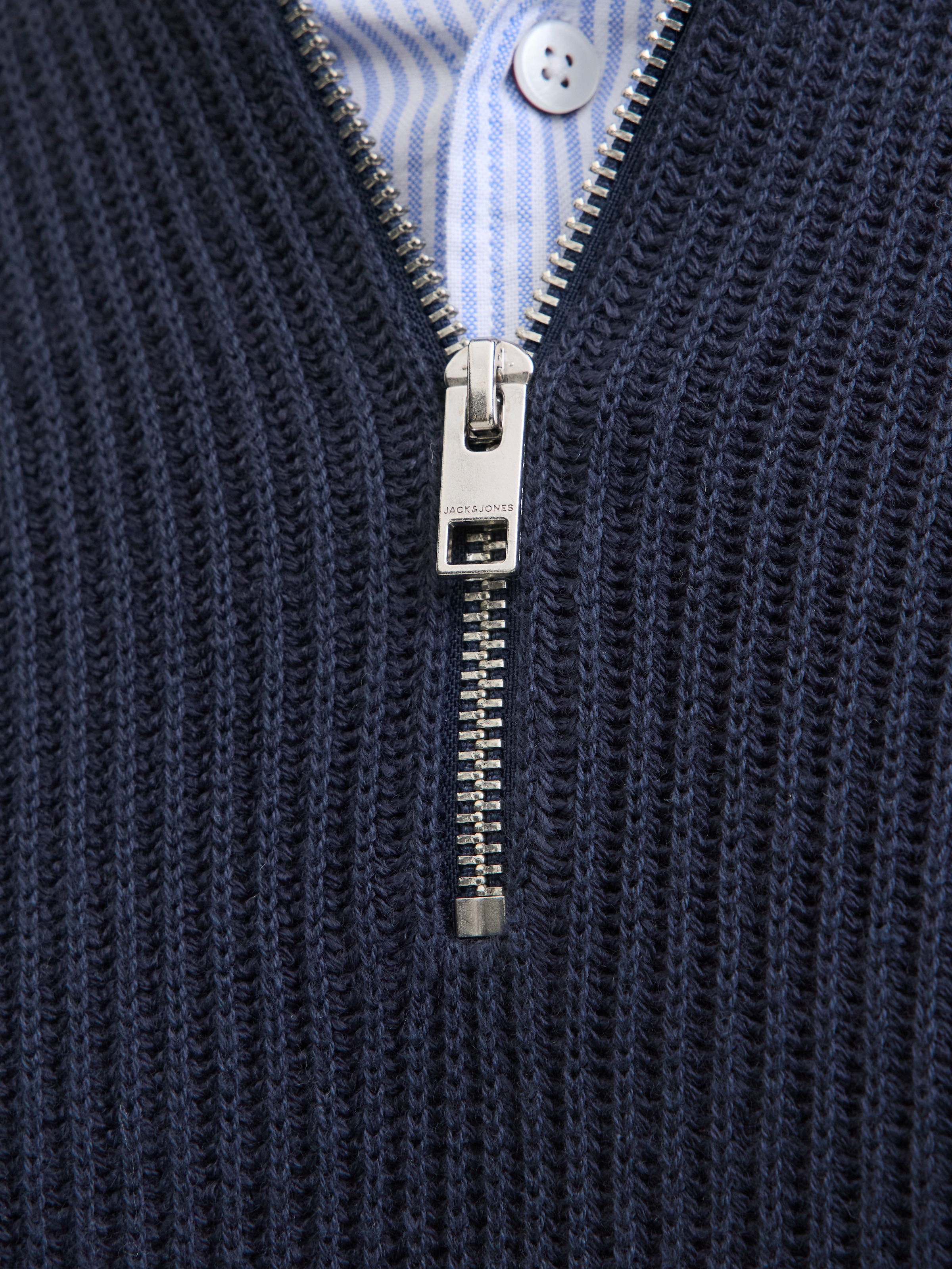 Jack & Jones PlusSize Troyer »JJPANNEL KNIT HALF ZIP AW25 PLS«