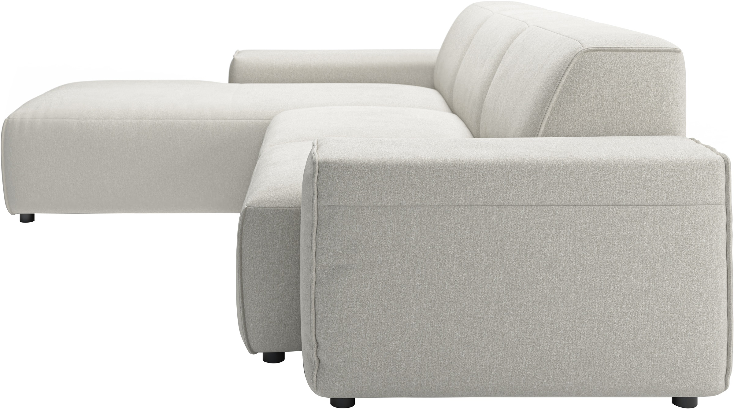 andas Ecksofa »Glimminge L-Form auch in Breitcord, Feincord + Easy care-Bezug,«, Breite 264, Zierkissen