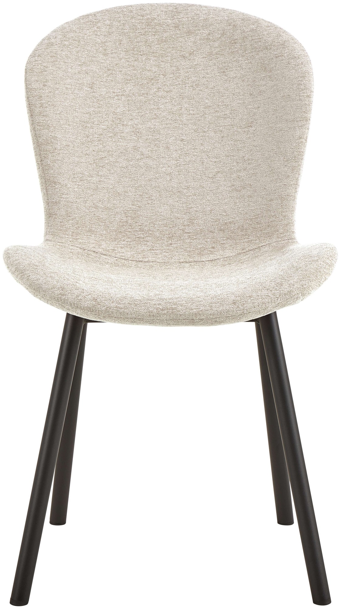 ACTONA GROUP Esszimmer-Set »Esspruppe, Speisetisch mit Wohnzimmerstühlen«, (Komplett-Set, 5 St., 1x Tisch + 4x Stuhle), Rechteckig Esstisch + 4x Stühle, Wildeiche Melamin, beige, 120x80x75cm