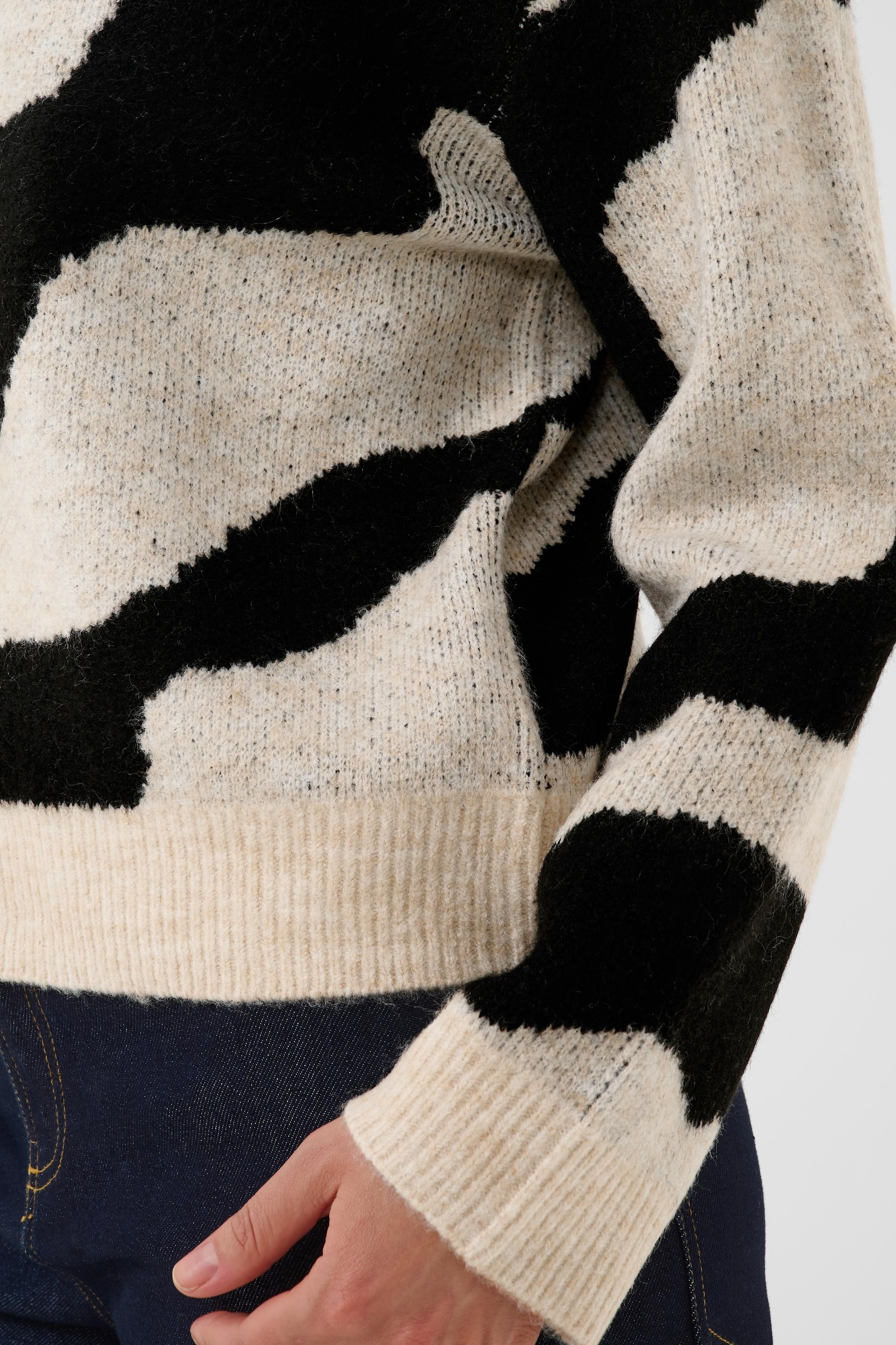 Saint Tropez Rollkragenpullover »MallieSZ Pullover« Materialmix, Regular fit