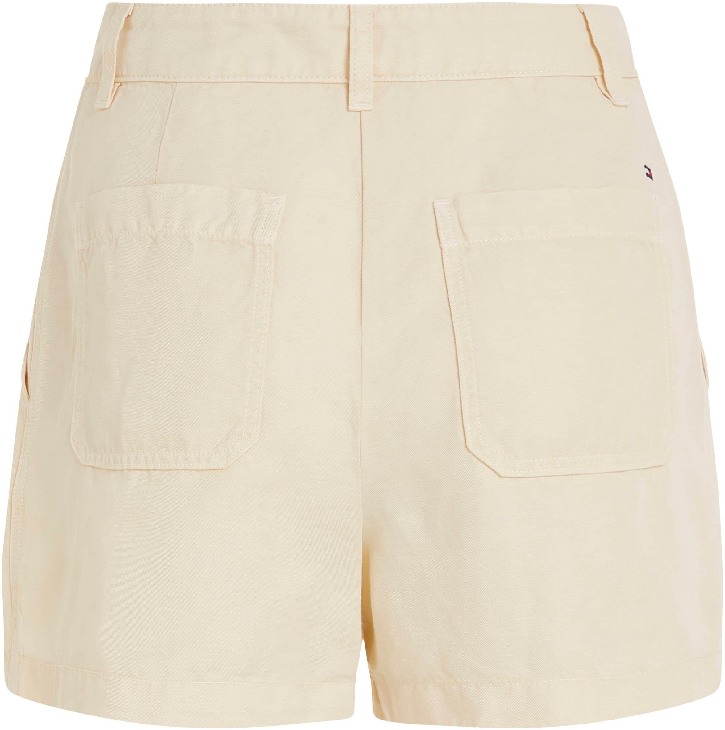 Tommy Hilfiger Shorts »COTTON LINEN SHORT«, mit Logostickerei