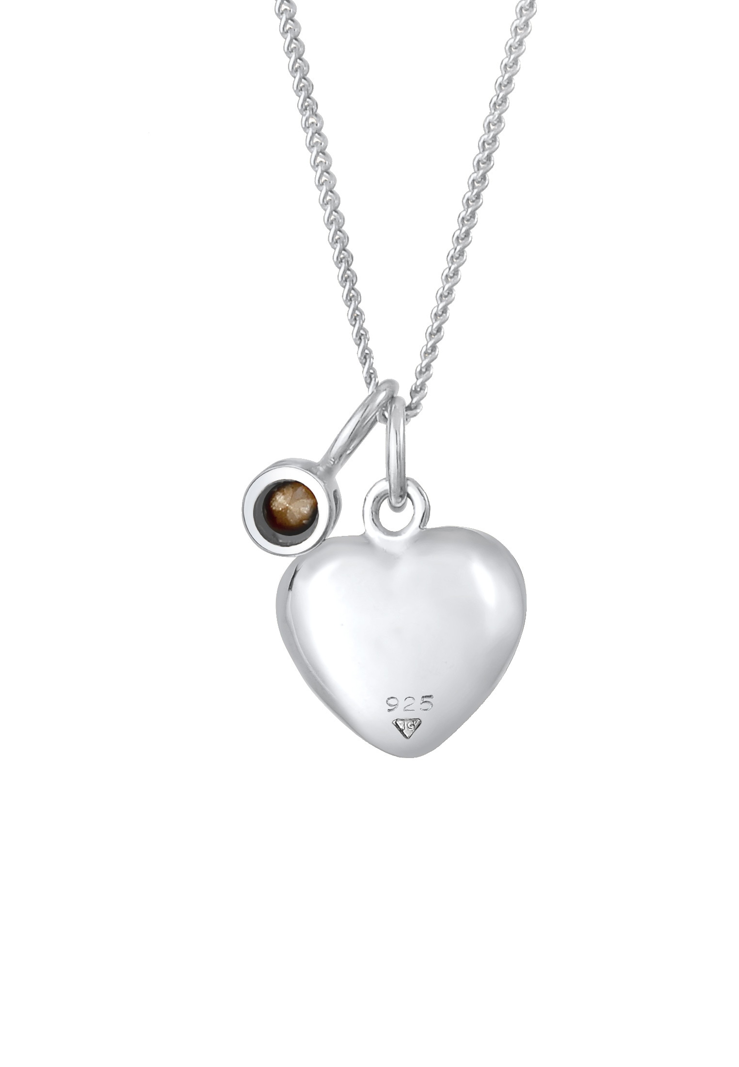 Elli Silberkette »Halskette Herz Anhänger 925 Silber, mit Kristallen von Swarovski®«