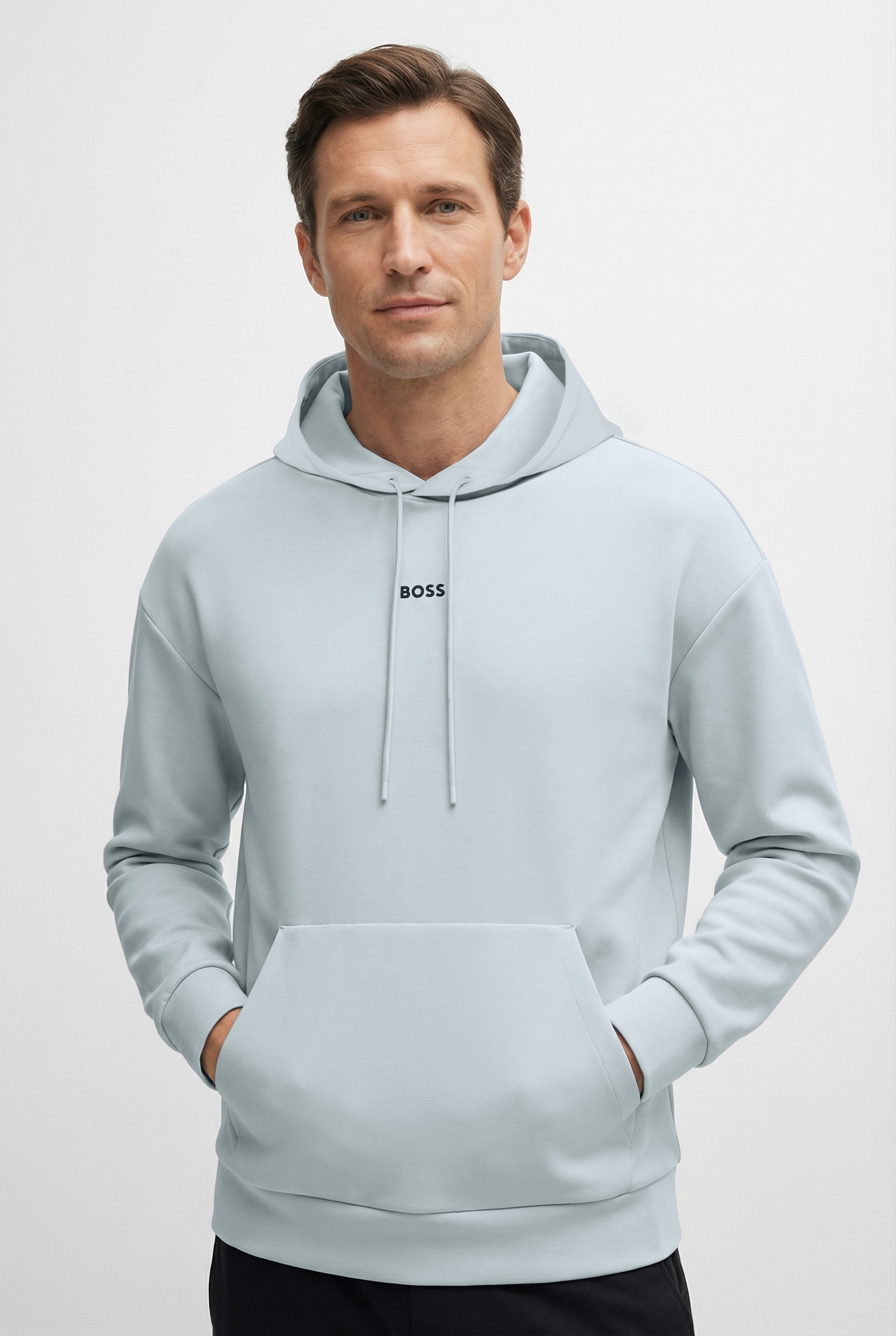 BOSS GREEN Kapuzensweatshirt »Sly Zone«, Kapuze mit Kordelzug, Regular Fit, Kängurutasche
