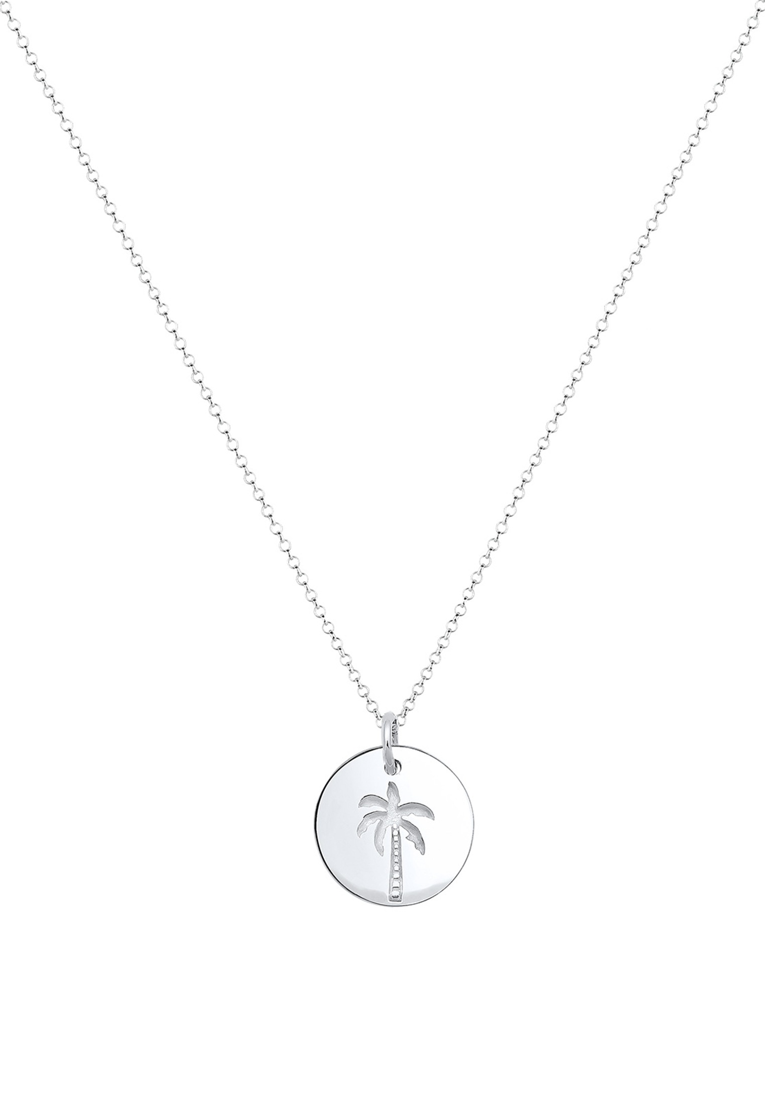 Elli Kette mit Anhänger »Halskette Palme Tropical Flair 925 Sterling Silber«