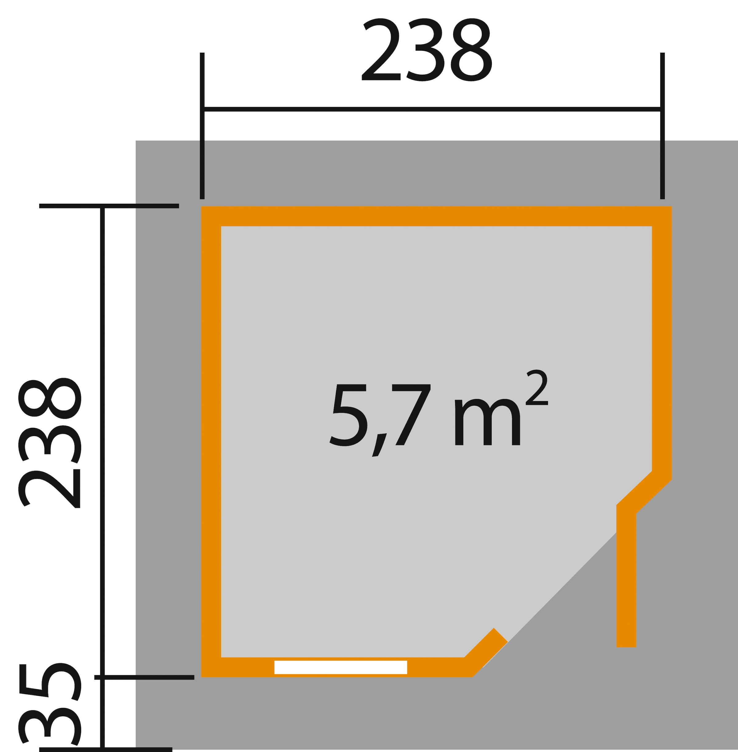 weka Gartenhaus »Designhaus 213 Gr.1«