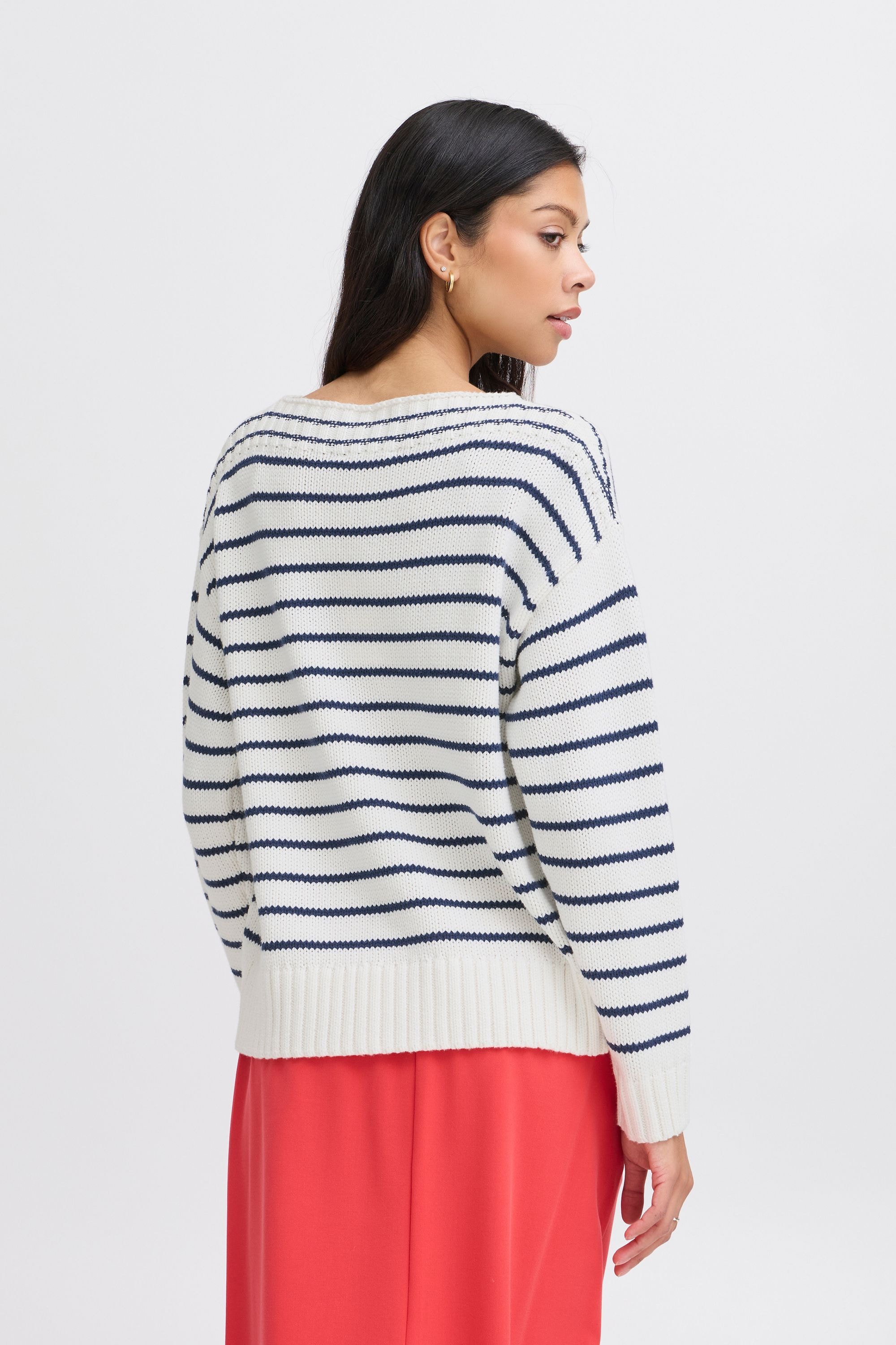 b.young Strickfleece-Pullover »Strickpullover BYNAGLA STRIPED JUMPER -«