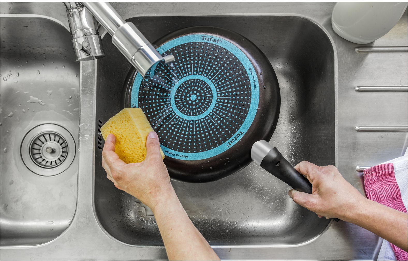 Tefal Pfannen-Set »Easy Cook & Clean, Antihaftbeschichtung, nicht induktionsgeeignet« Aluminium Set, 2x Bratpfannen Ø 24/28 cm, 2 Stk. tlg. Thermo-Signal Technologie, einfache Reinigung, Made in France, B55590