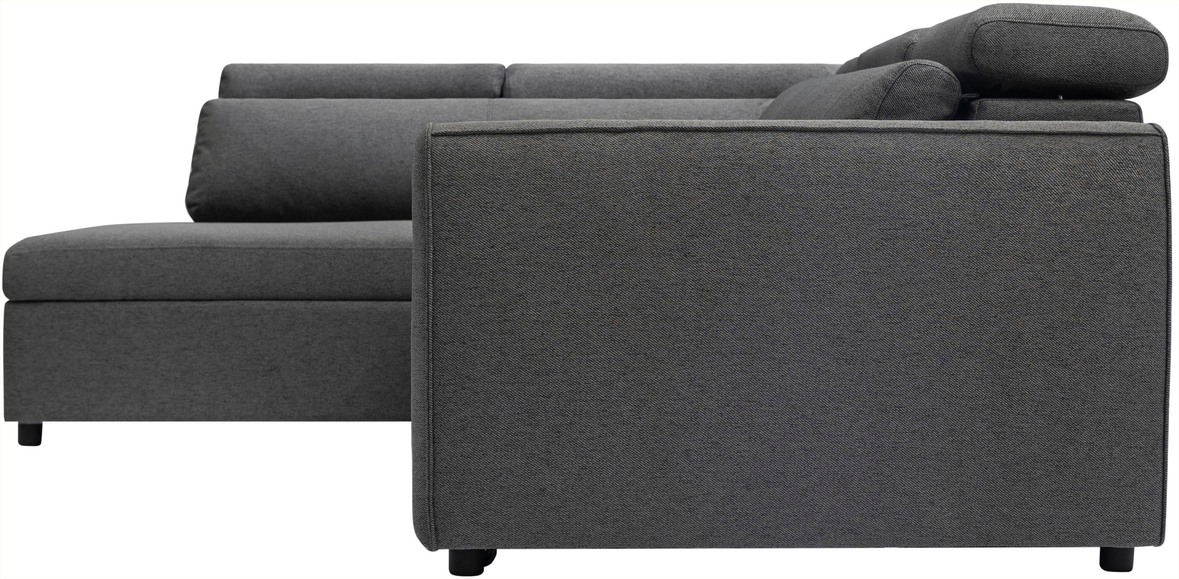 OTTO home Schlafsofa »KALLEA, Ecksofa, L-Form inkl. Schlaffunktion und XXL Bettkasten« inkl. verstellbarer Kopfstützen, Sitzen + Loungen, Cord und Webstoff