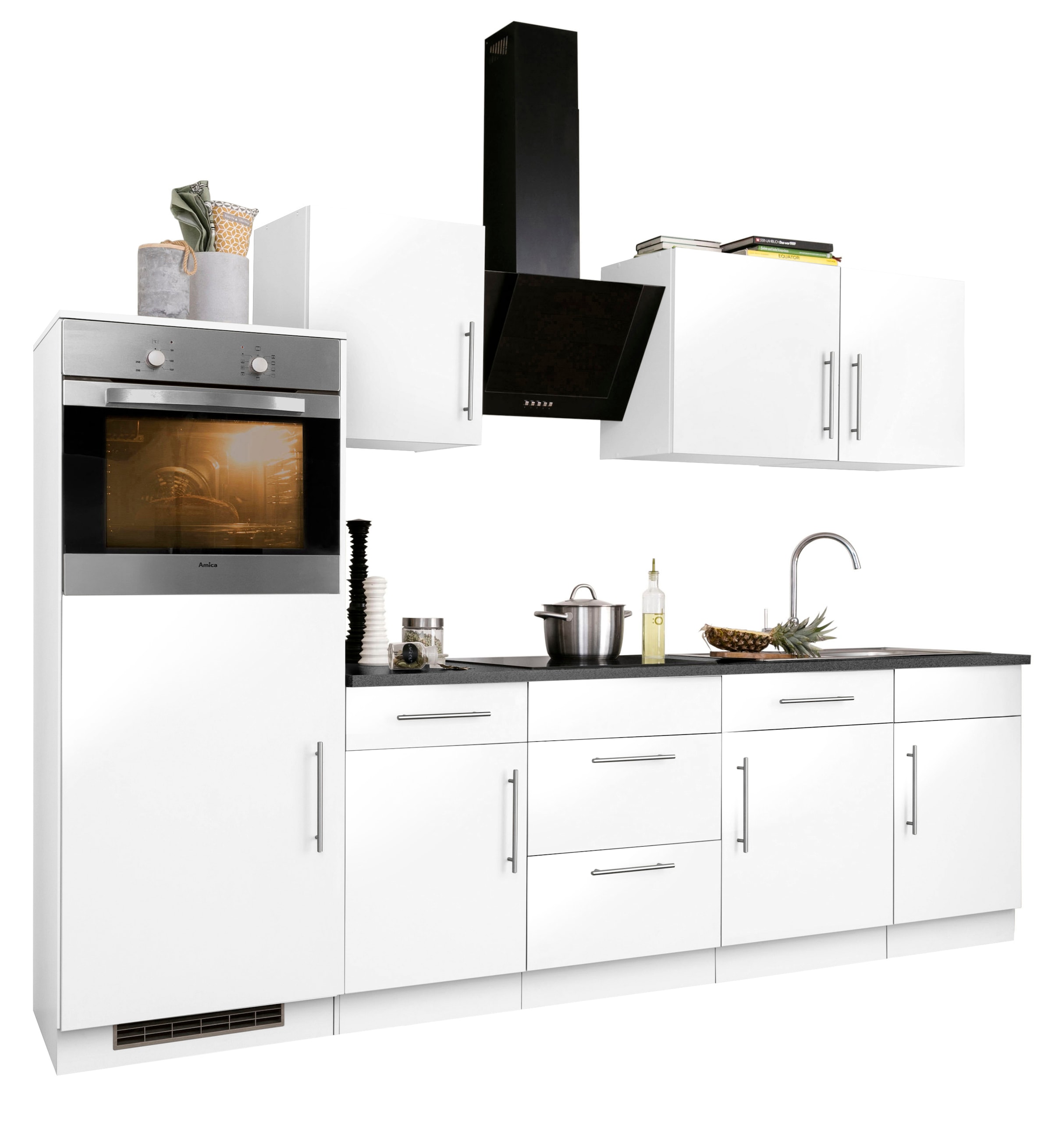 wiho Küchen Küchenzeile »Cali«, mit Breite bequem 280 cm E-Geräten, kaufen