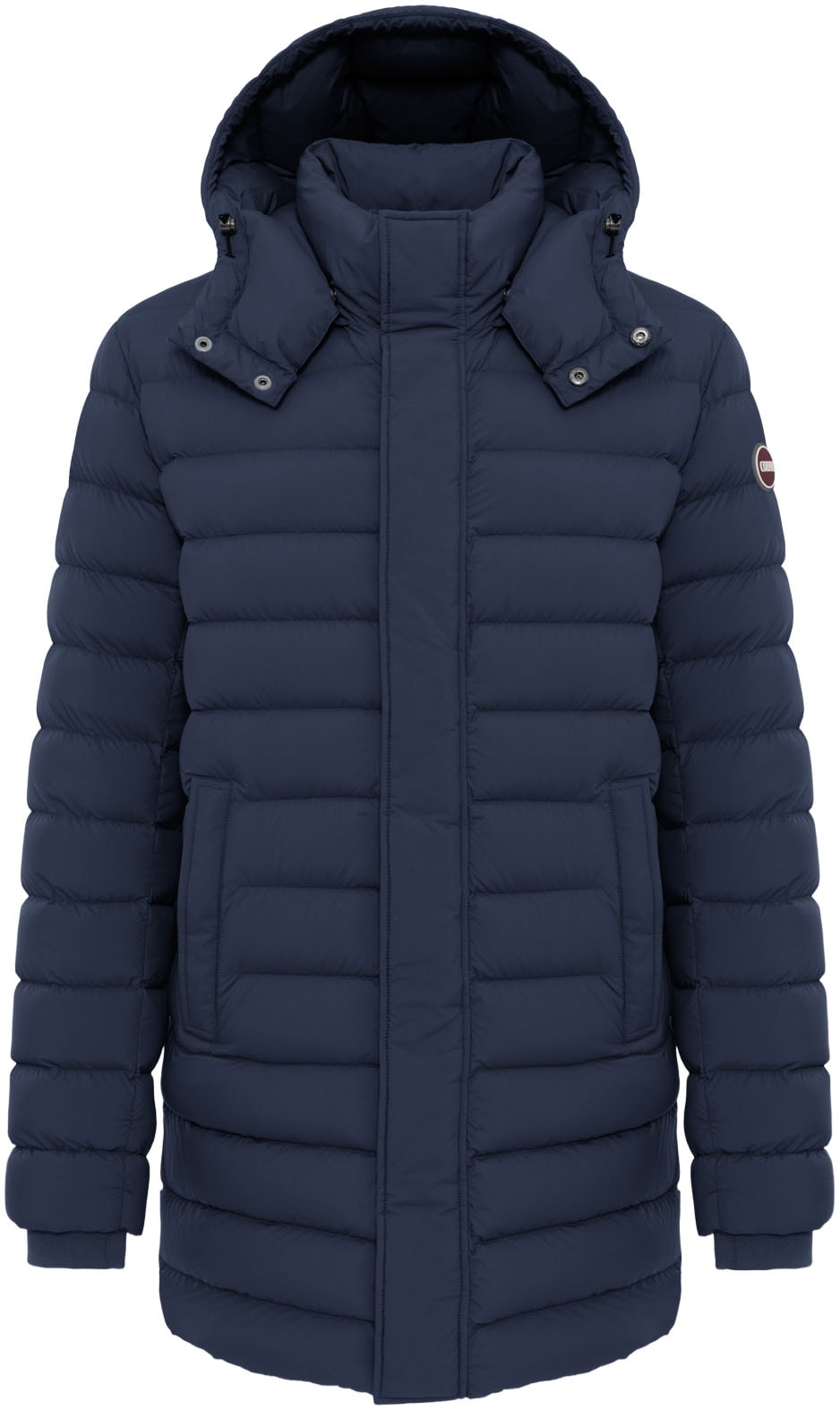 Colmar Daunenjacke mit Kapuze mit abnehmbarer Kapuze, Seitenschlitze mit Reißverschluss