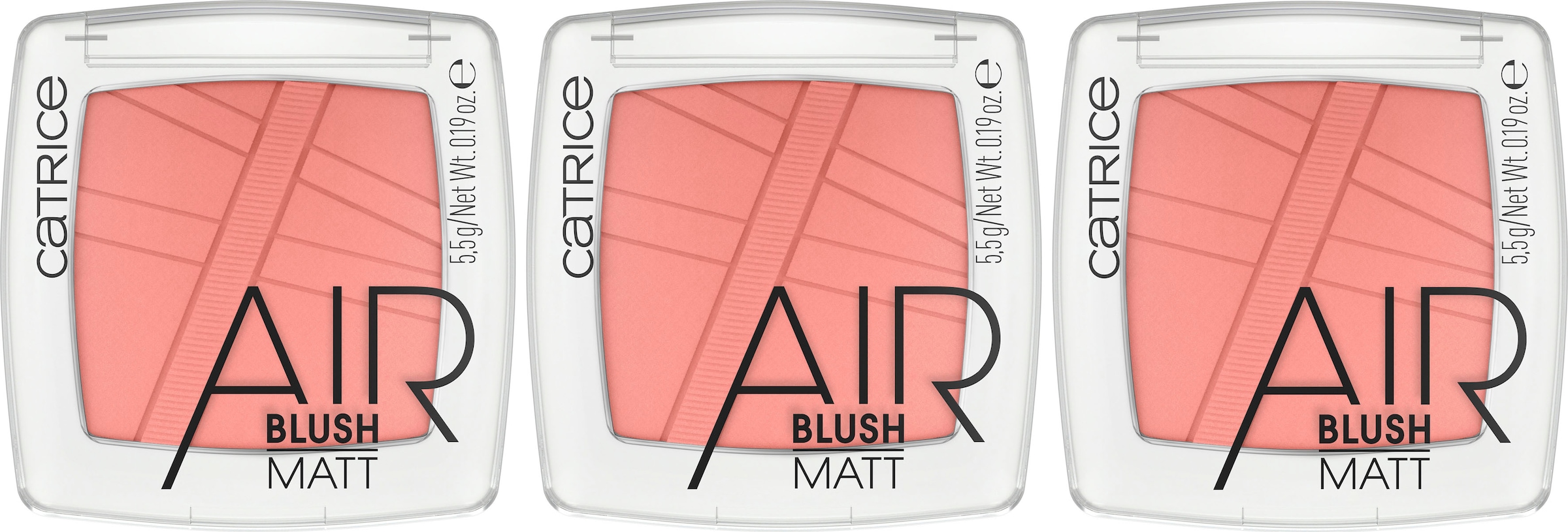 Rouge »AirBlush Matt«, (Set, 3 tlg.)