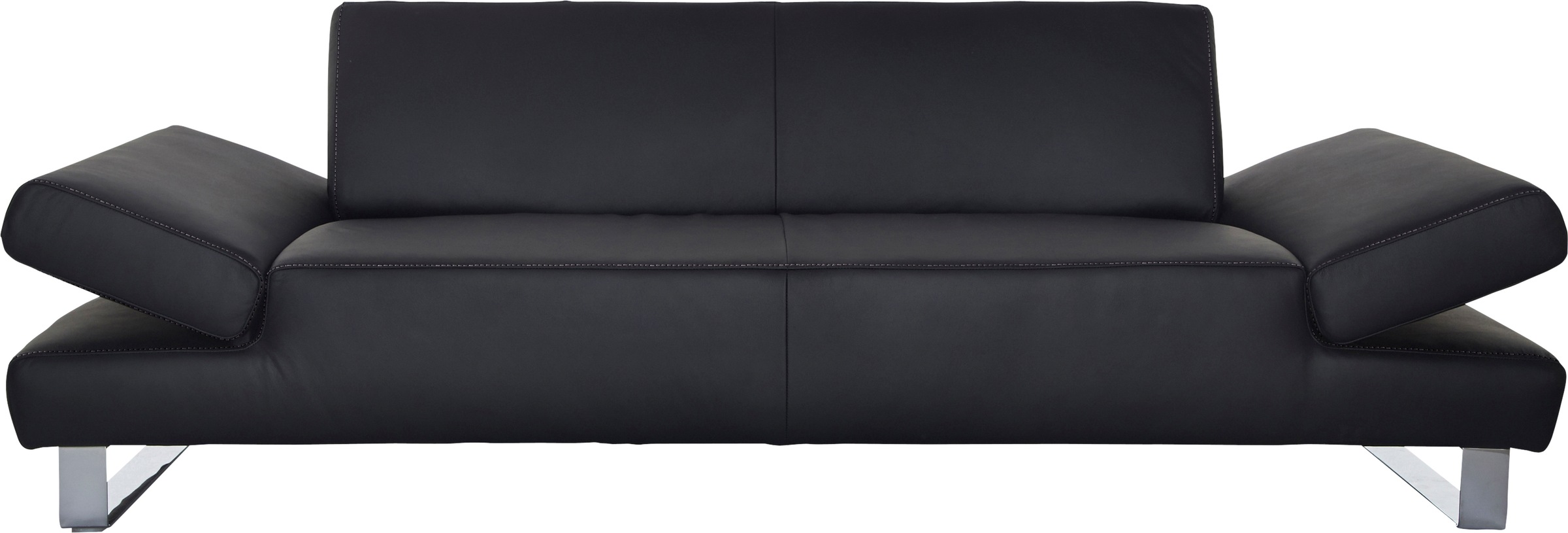 W.SCHILLIG 3-Sitzer »taboo Designsofa mit hohem Sitzkomfort«, mit Normaltiefe, inklusive Armlehnenverstellung, mit Kontrastnaht